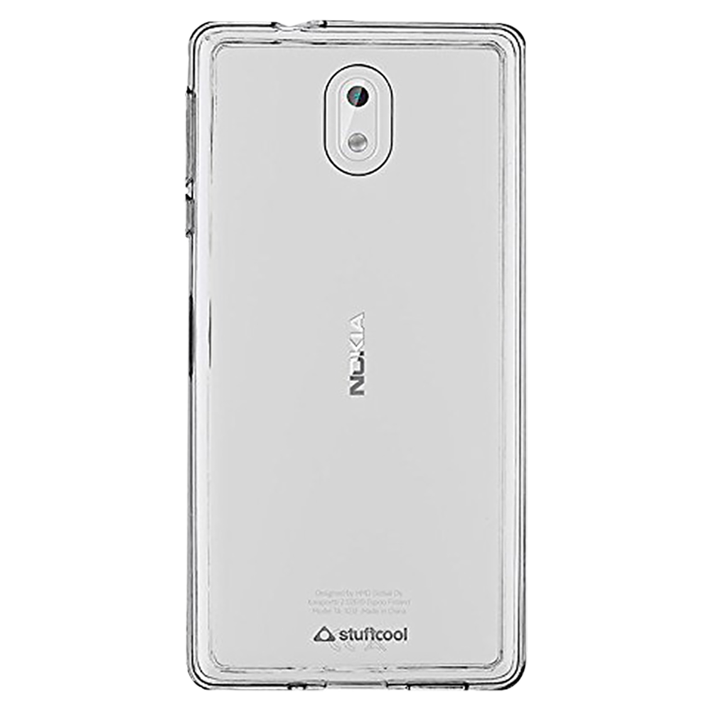 Stuffcool Blendo Hybrid Polycarbonate Back Cover for Nokia 3 (Camera Protection, Transparent)