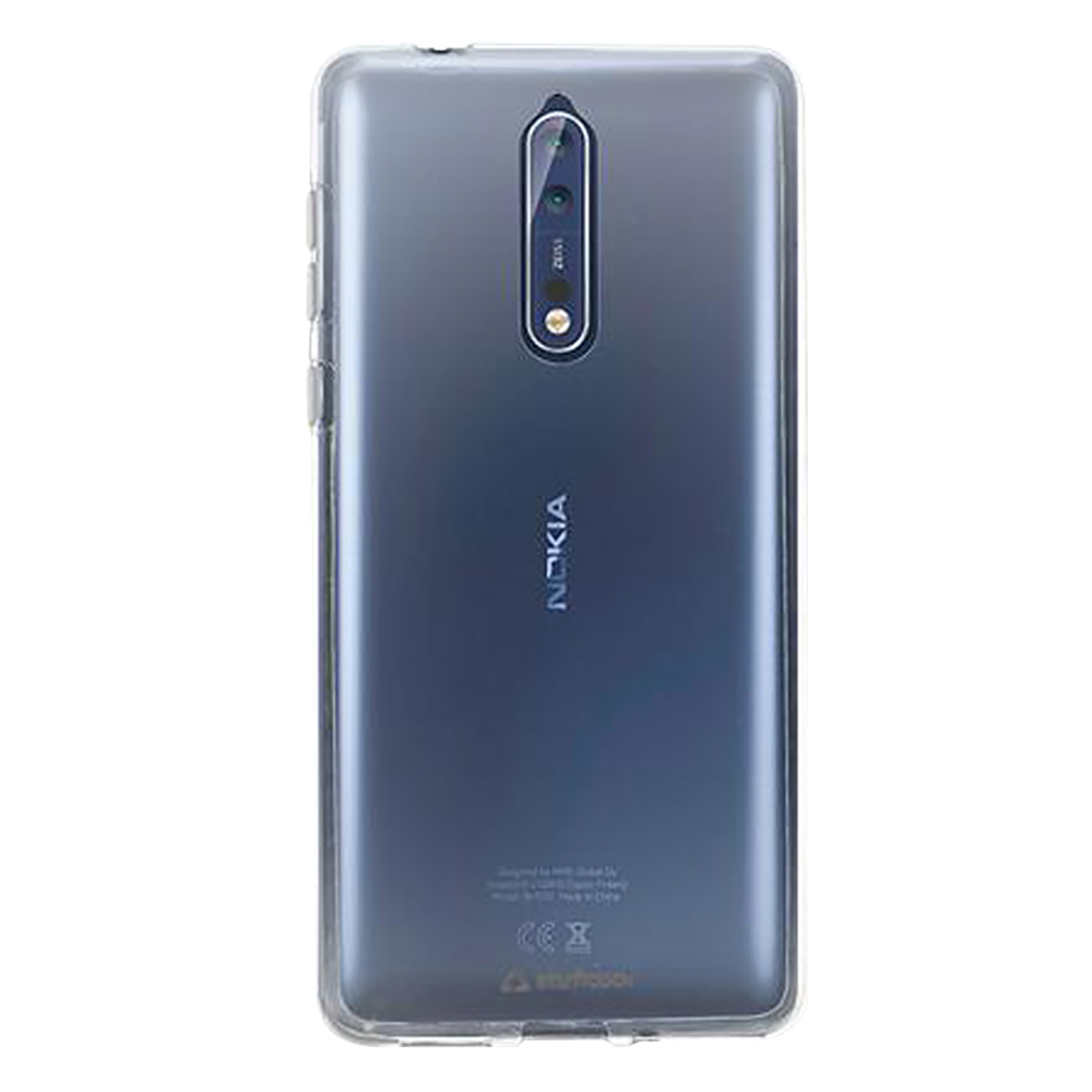 

stuffcool PRNK8 Silicone Back Cover for Nokia 8 (Camera Protection, Transparent)