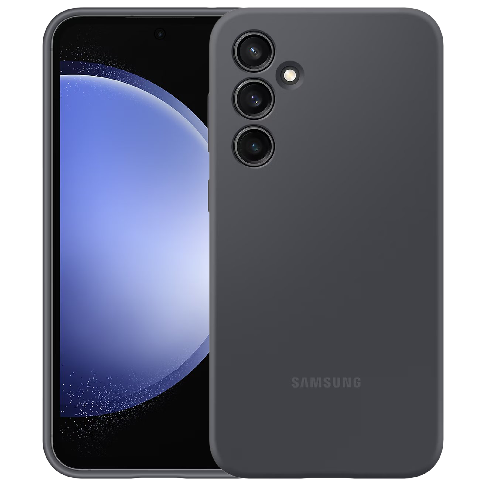 SAMSUNG Soft Silicone Back Case for Galaxy S23 FE (Slim Design, Graphite)