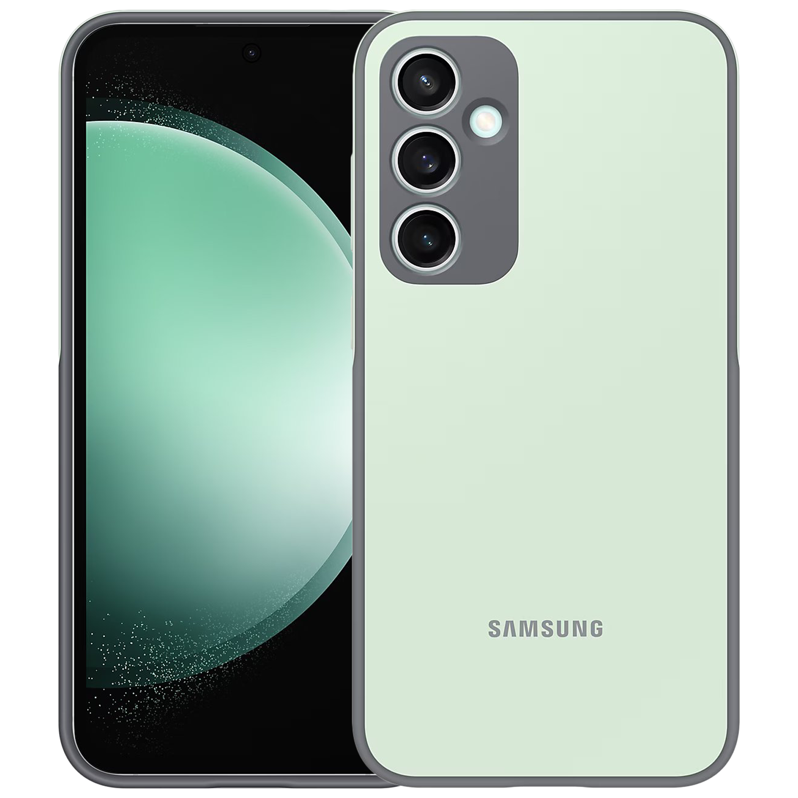 SAMSUNG Soft Silicone Back Case for Galaxy S23 FE (Slim Design, Mint)