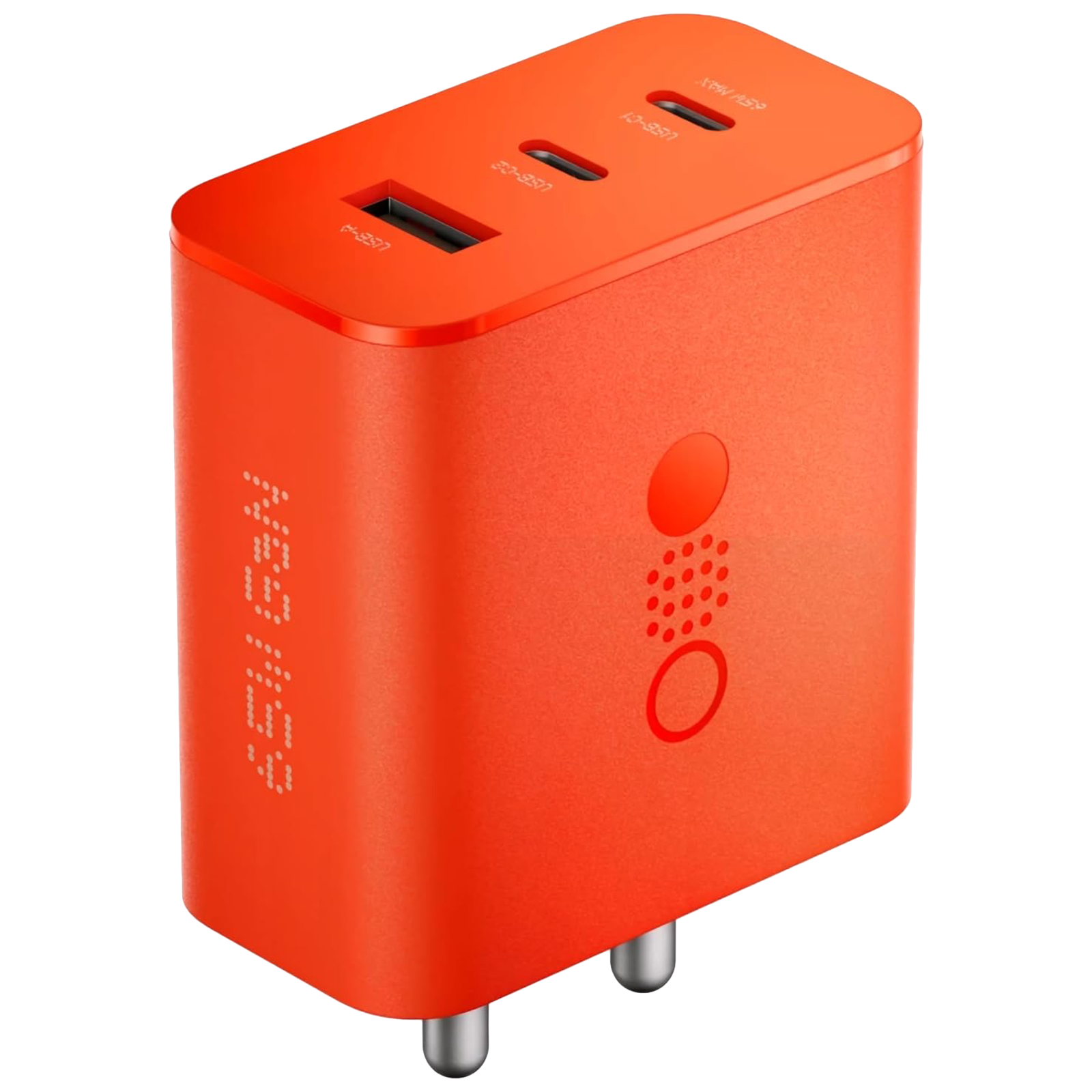 Nothing C332 65W Type A and Type C 3-Port Fast Charger (Adapter Only, GaN Technology, Orange)