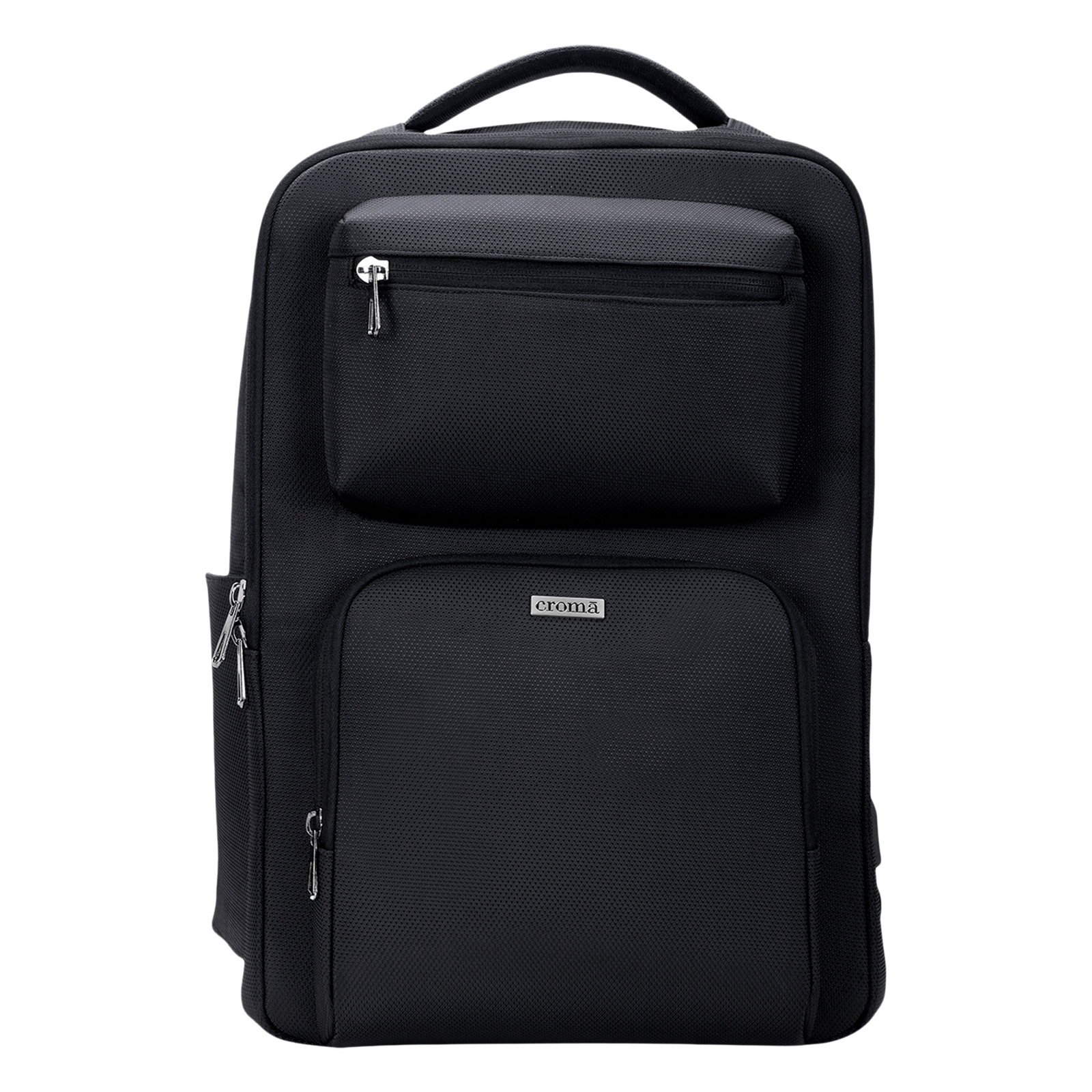 Croma CRSCPRMBKA264401 Polyester Fabric Laptop Backpack for 17 Inch Laptop (23 L, Anti Theft Compartment, Black)