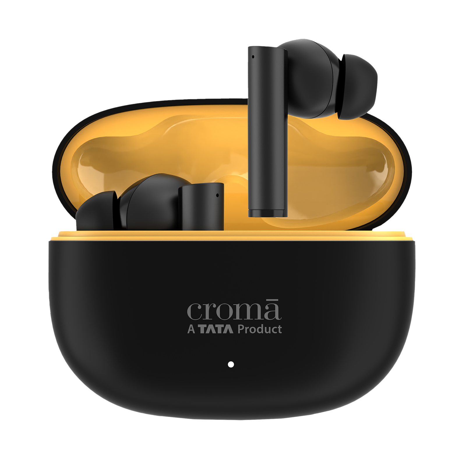 Croma IE 771 TWS Earbuds with Environmental Noise Cancellation (IPX5 Water Resistant, Dual Device Pairing, Black)