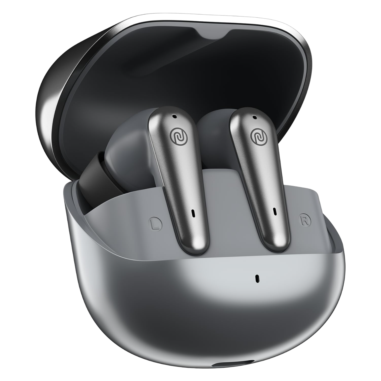 

noise Buds X Prime TWS Earbuds with Passive Noise Cancellation (IPX5 Water Resistant, Fast Charge, Silver Grey)