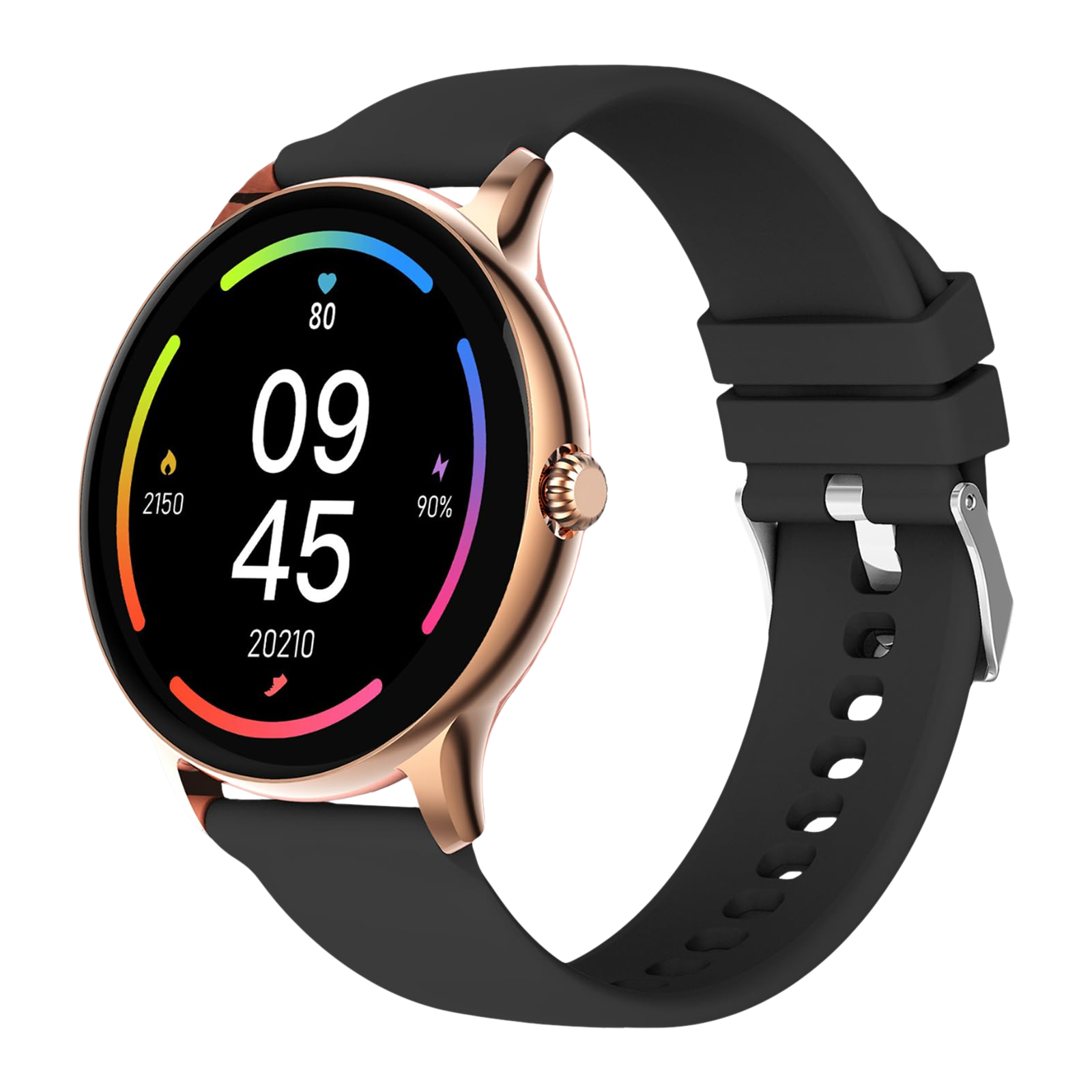FIRE-BOLTT Phoenix Pro Smartwatch with Bluetooth Calling (35.3mm HD TFT Display, IP67 Water Resistant, Gold Black Strap)