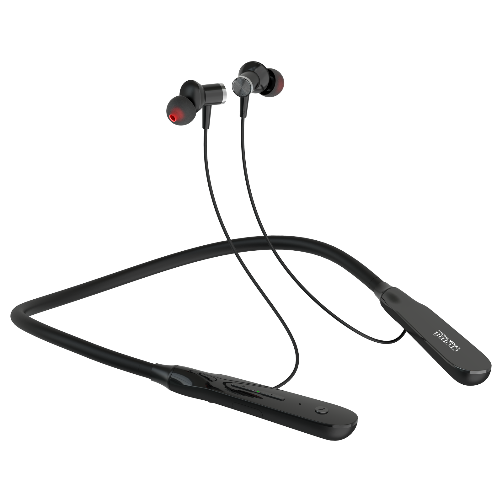 Croma CRSE020EPA0302 Neckband with Environmental Noise Cancellation (IPX4 Water Resistant, 10mm Driver, Black)