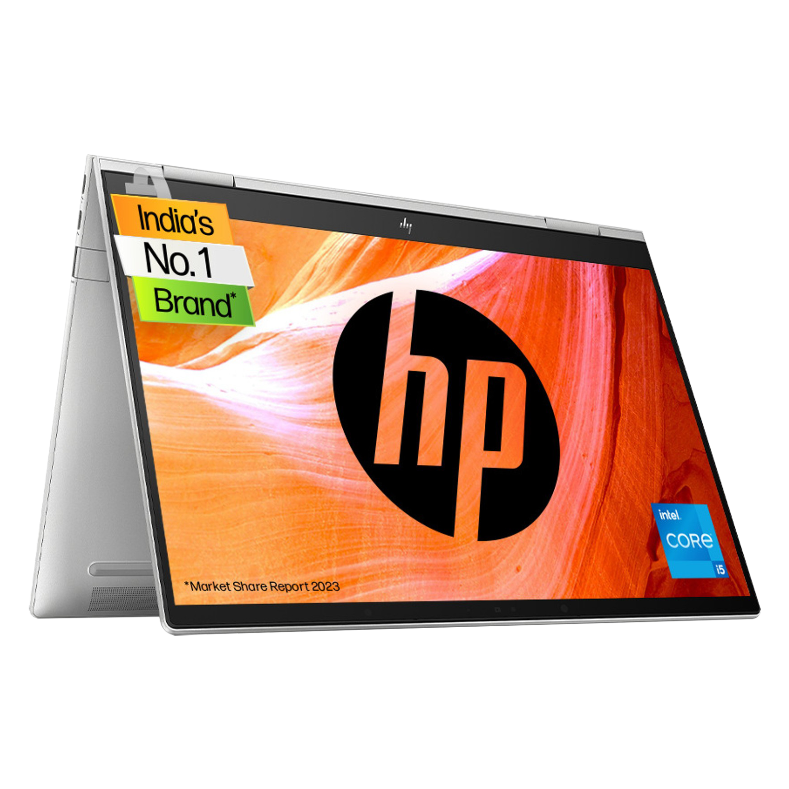 HP Envy X360 13-bf0121TU Intel Core i5 12th Gen (13.3 inch, 16GB, 512GB, Windows 11 Home, Intel Iris Xe, WUXGA Display, Natural Silver. 7H5D3PA)