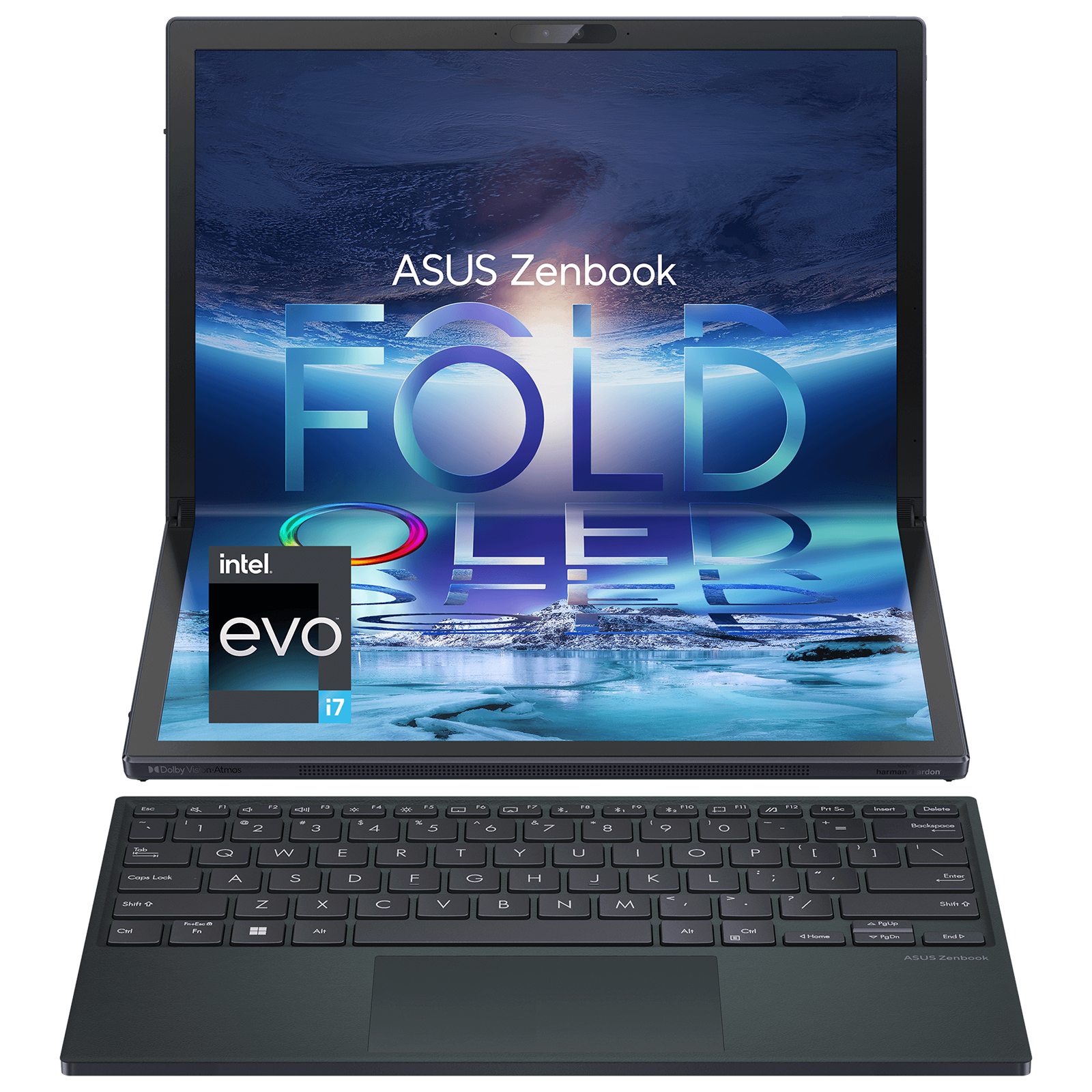 ASUS Intel Evo Zenbook Fold Intel Core i7 12th Gen (17.3 inch, 16GB, 1TB, Windows 11 Home, MS Office 2021, Intel Iris Xe, OLED Display, Black, UX9702AA-MD023WS)