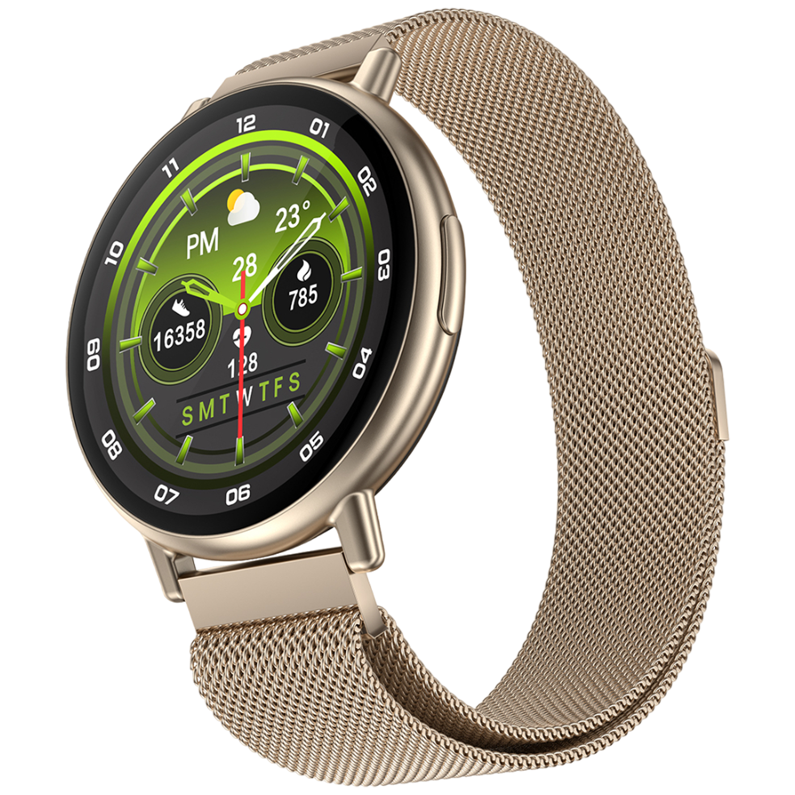 

FIRE-BOLTT Destiny Smartwatch with Bluetooth Calling (35.3mm HD Display, IP67 Water Resistant, Beige Strap)