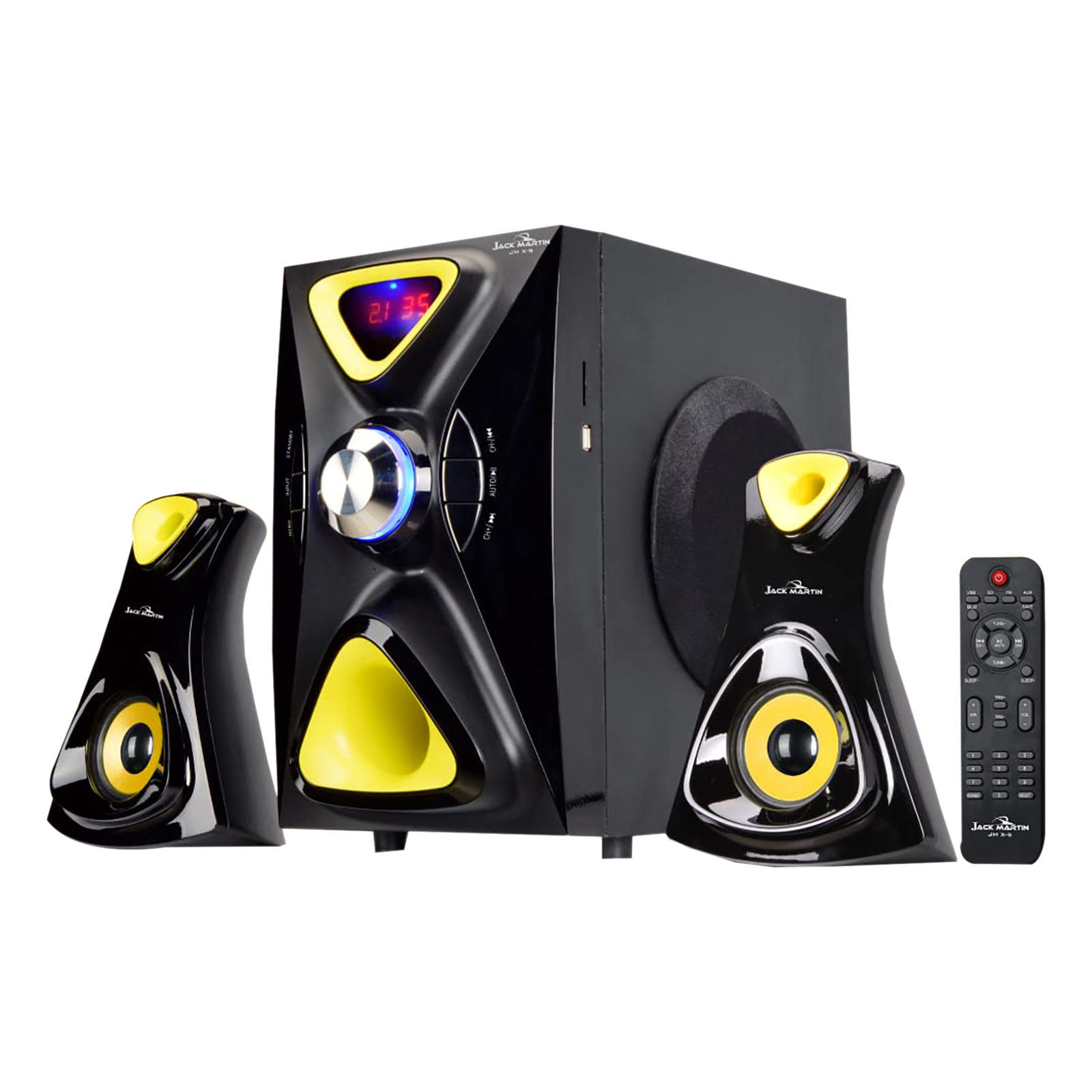 Jack Martin 126W Bluetooth Home Theatre with Remote (Heavy Bass Output, 2.1 Channel, Black)