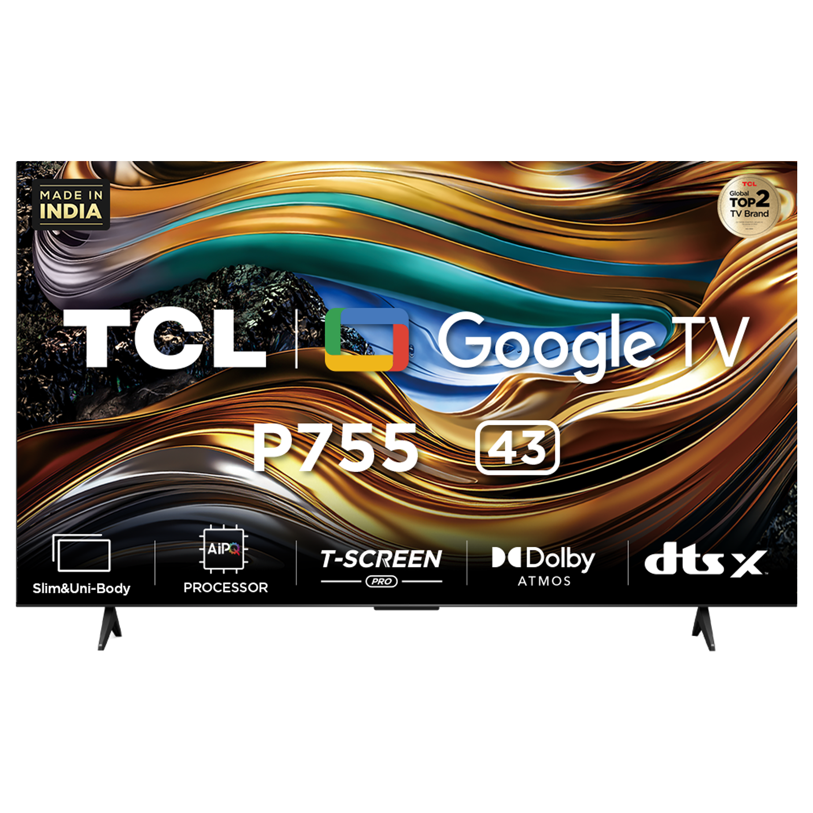 Buy TCL P755 108 cm (43 inch) 4K Ultra HD LED Google TV with Dolby ...