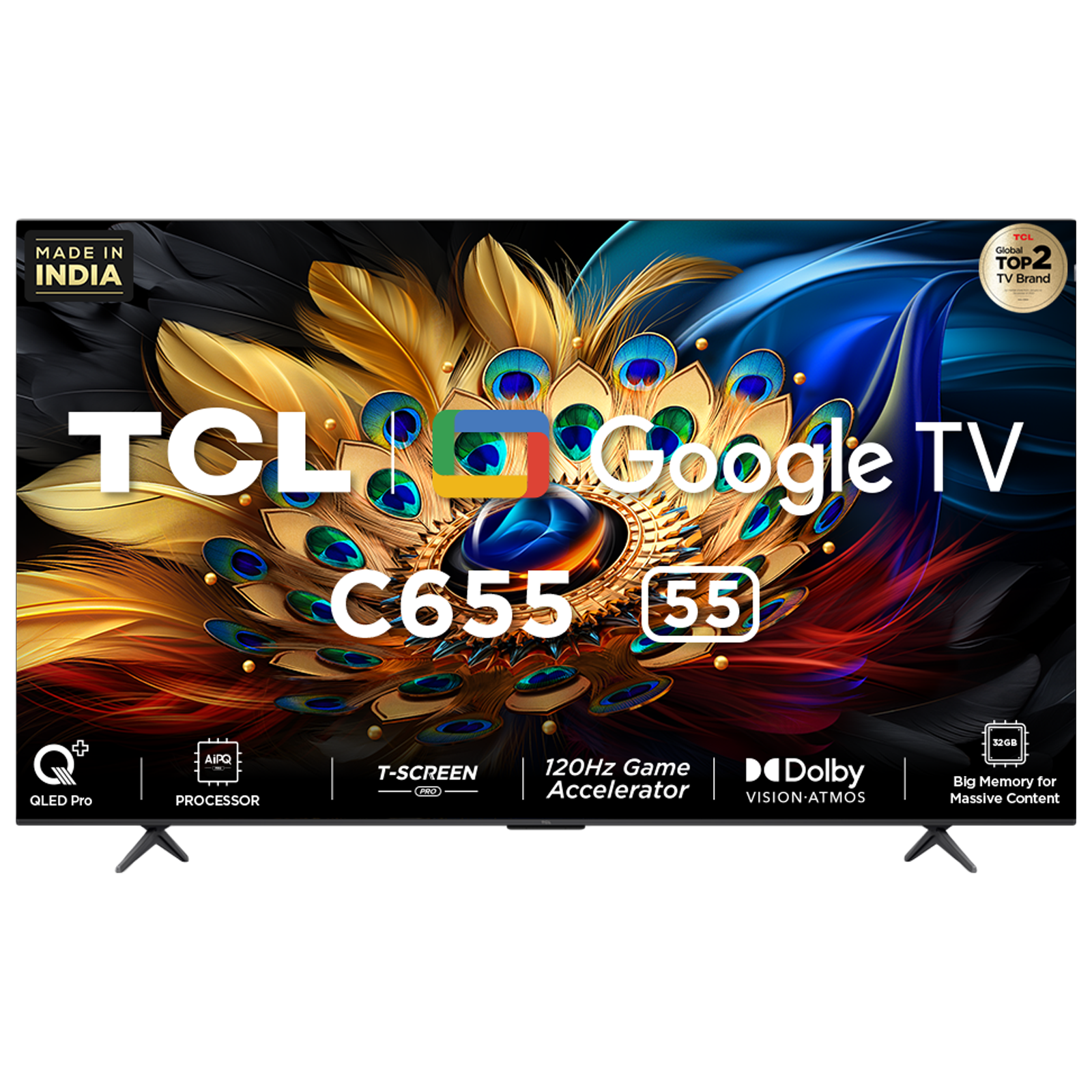 TCL C Series 140 cm (55 inch) QLED 4K Ultra HD Google TV with Dolby Vision (2024 model)