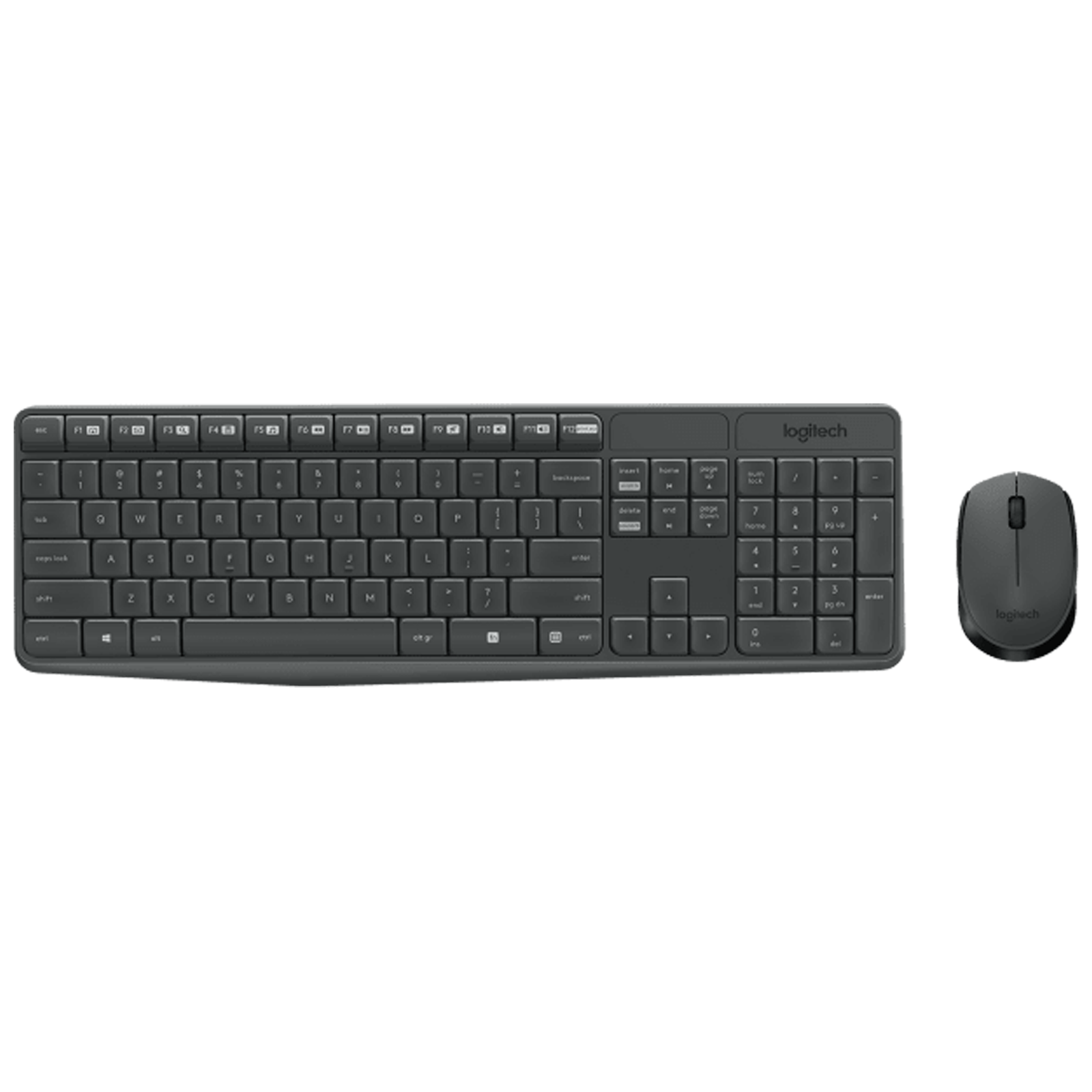 logitech MK235 Wireless Keyboard & Mouse Combo (Spill Resistant, Black)