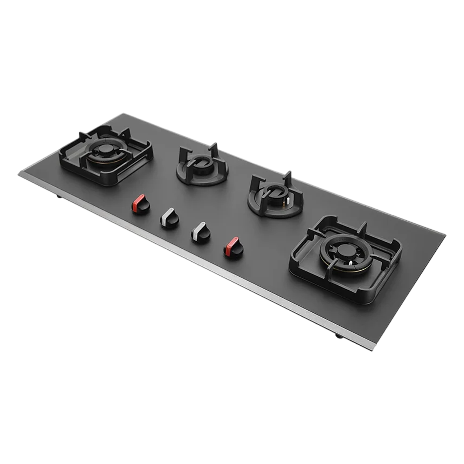 Buy KAFF Crystal Noir 1104 Glass Top 4 Burner Automatic Hob (Full Flame ...