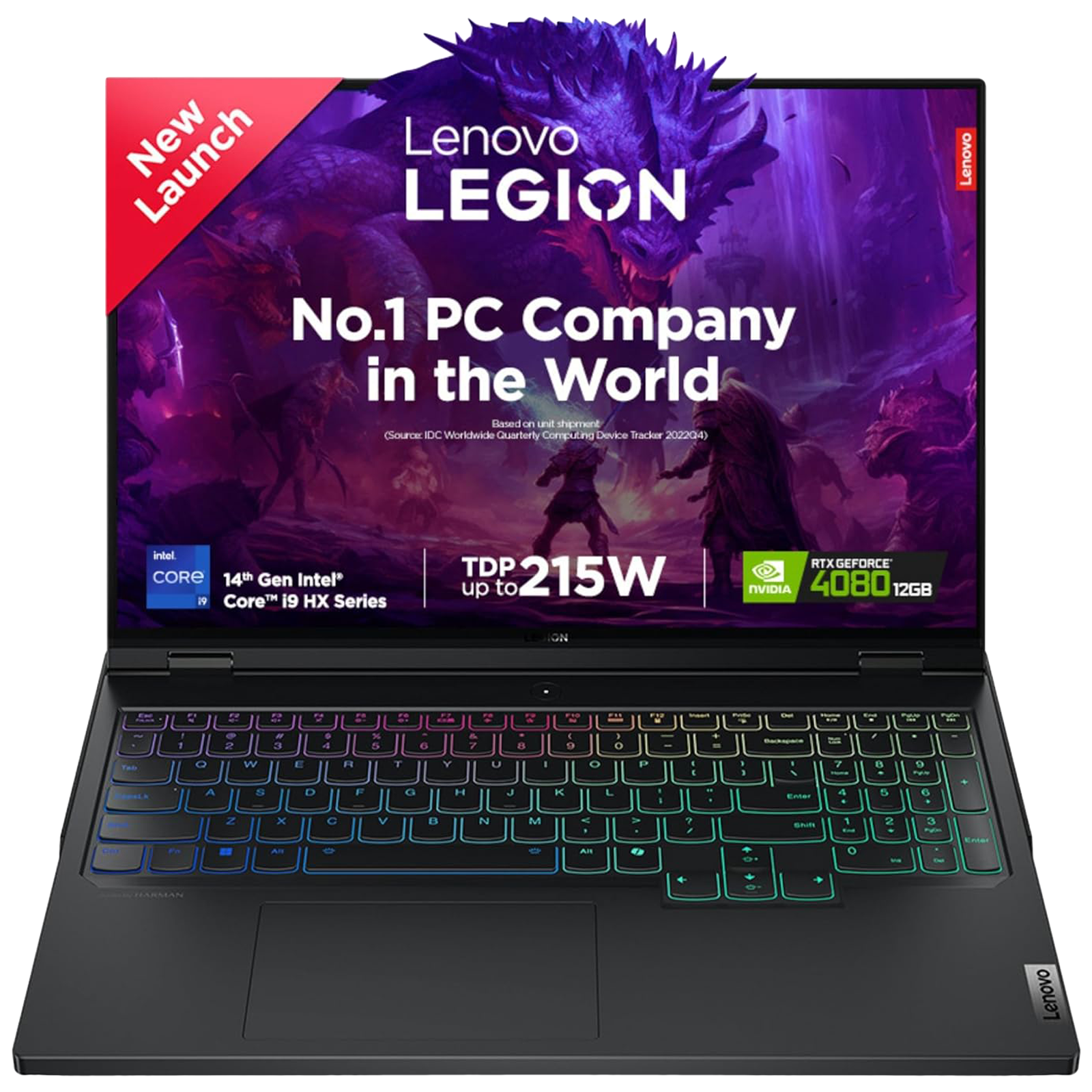 

Lenovo Legion Pro 7i Intel Core i9 14th Gen Gaming Laptop (32GB, 1TB SSD, Windows 11 Home, 12GB Graphics, 16 inch 240 Hz WQXGA IPS Display, NVIDIA GeForce RTX 4080, MS Office 2021, Eclipse Grey, 2.62 KG), Eclipse black