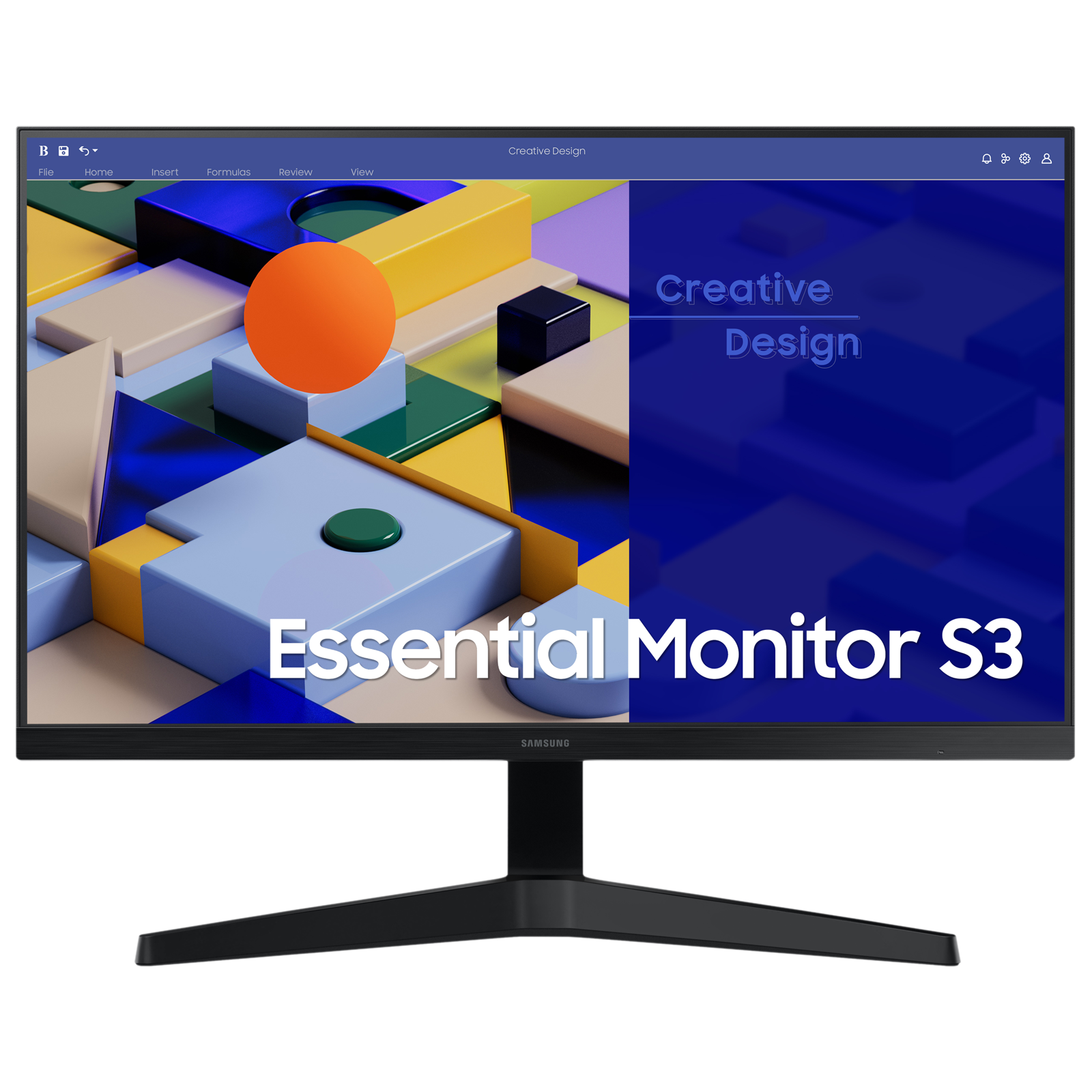 SAMSUNG Essential S4 (S43GC) 68.58 cm (27 inch) Full HD IPS Panel 3 Side Bezel Less Height Adjustable Gaming Monitor with AMD Free Sync