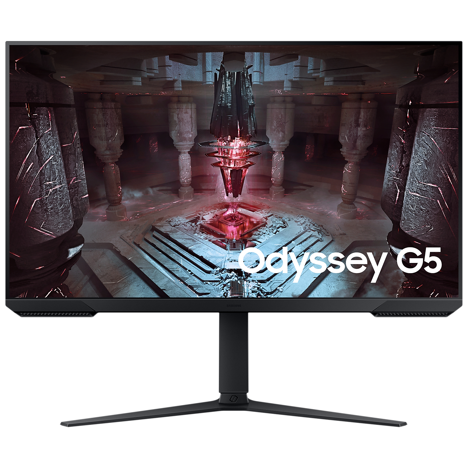 SAMSUNG Odyssey G5 81.28 cm (32inch) QHD VA Panel Height Adjustable Gaming Monitor with AMD FreeSync Premium