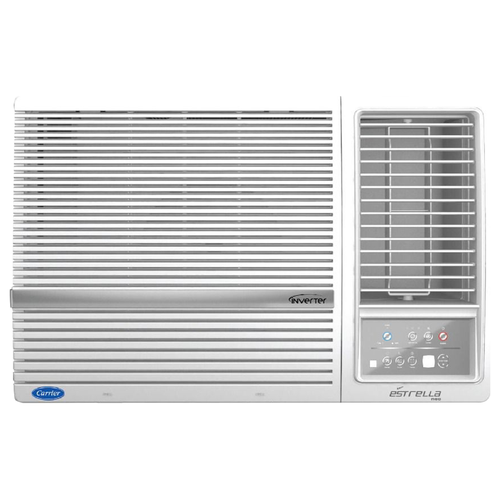 

Carrier ESTRELLA EXi 1.5 Ton 3 Star Inverter Window AC (2024 Model, Copper Condenser, Dust Filter, CIW18EC3R34F0), White