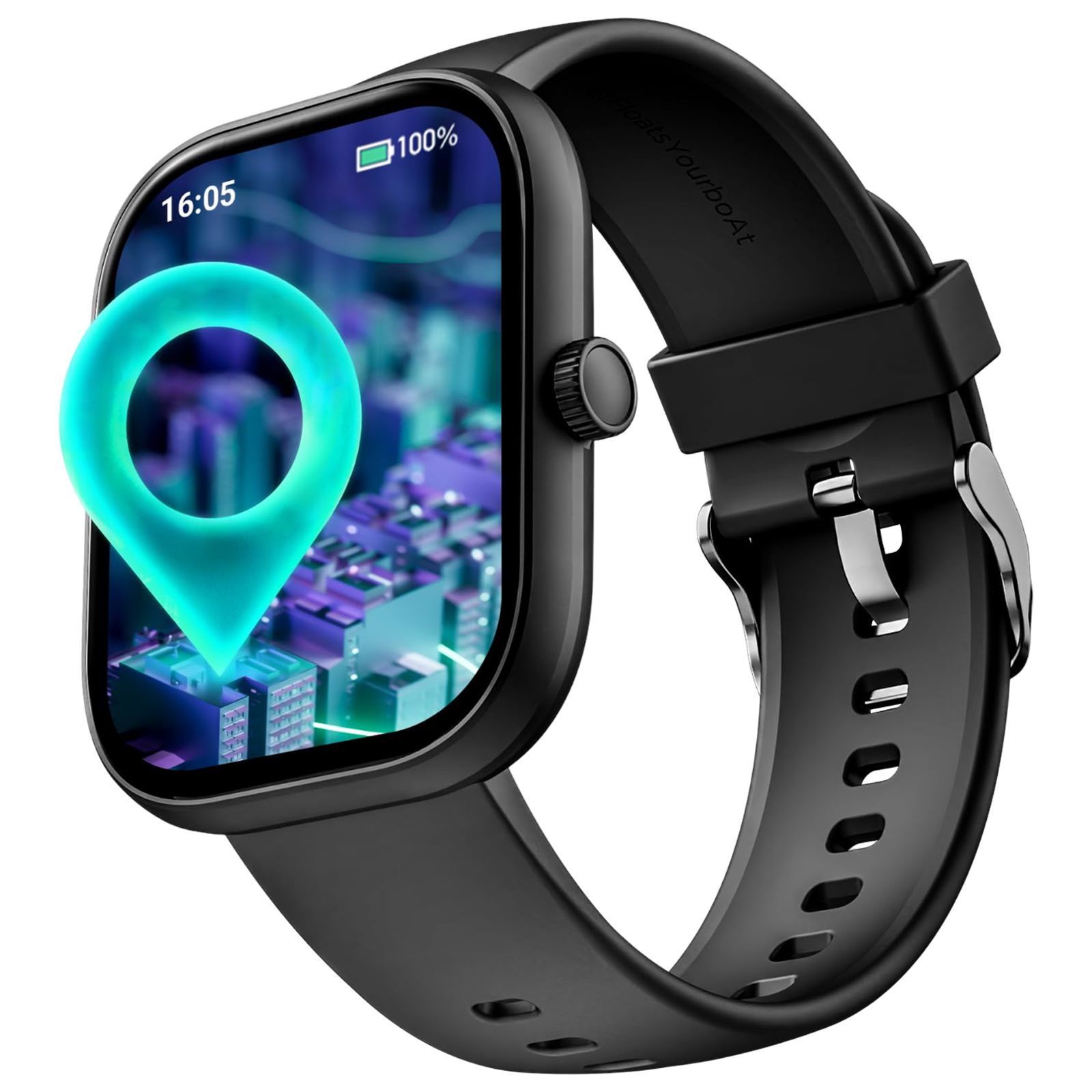 boAt Wave Sigma 3 Smartwatch with Bluetooth Calling (51.05mm HD Display, IP67 Water Resistant, Active Black Strap)