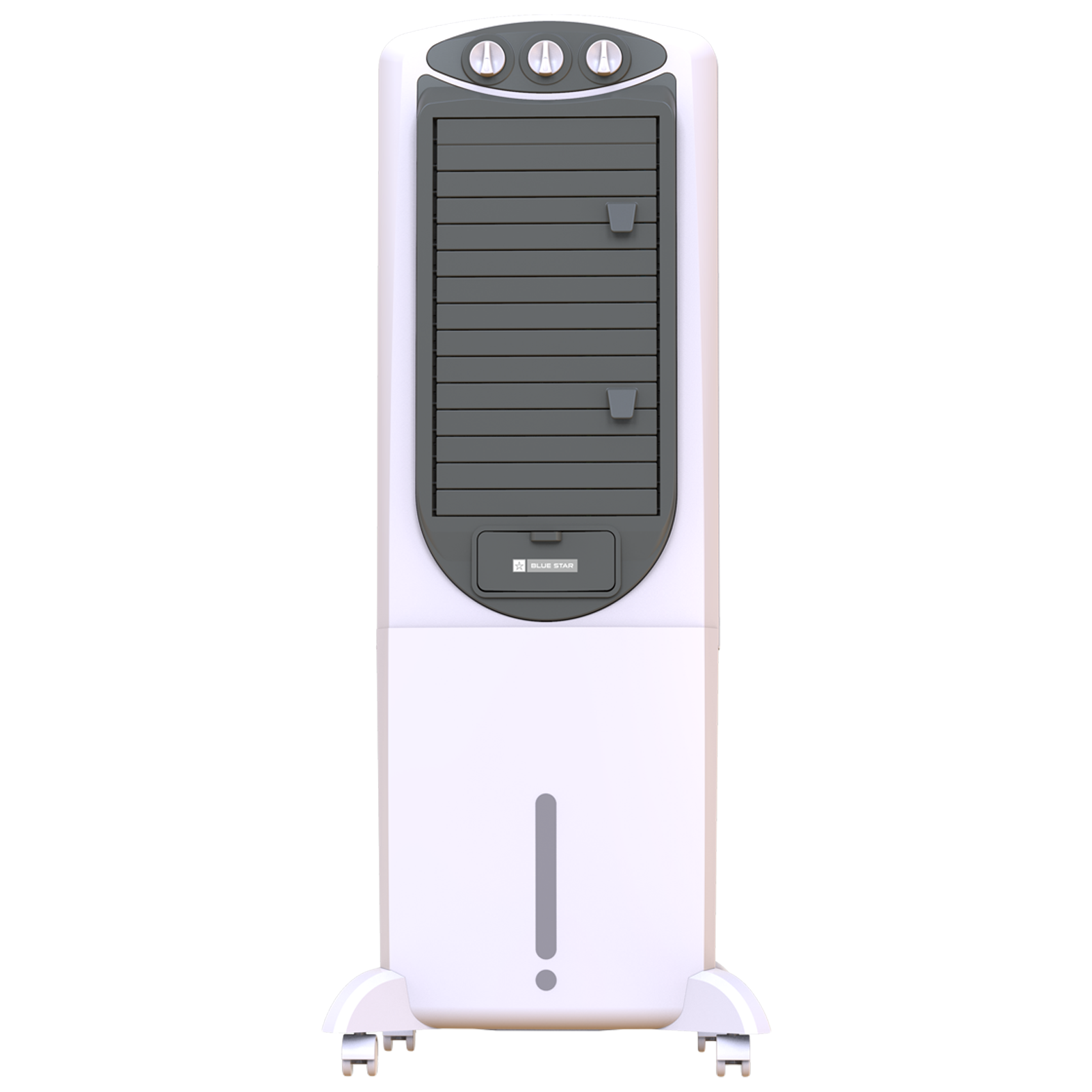 

Blue Star PREMIA 35 Litres Tower Air Cooler with Anti-Microbial Property (Cross Drift Technology, White & Cool Grey), White and cool grey