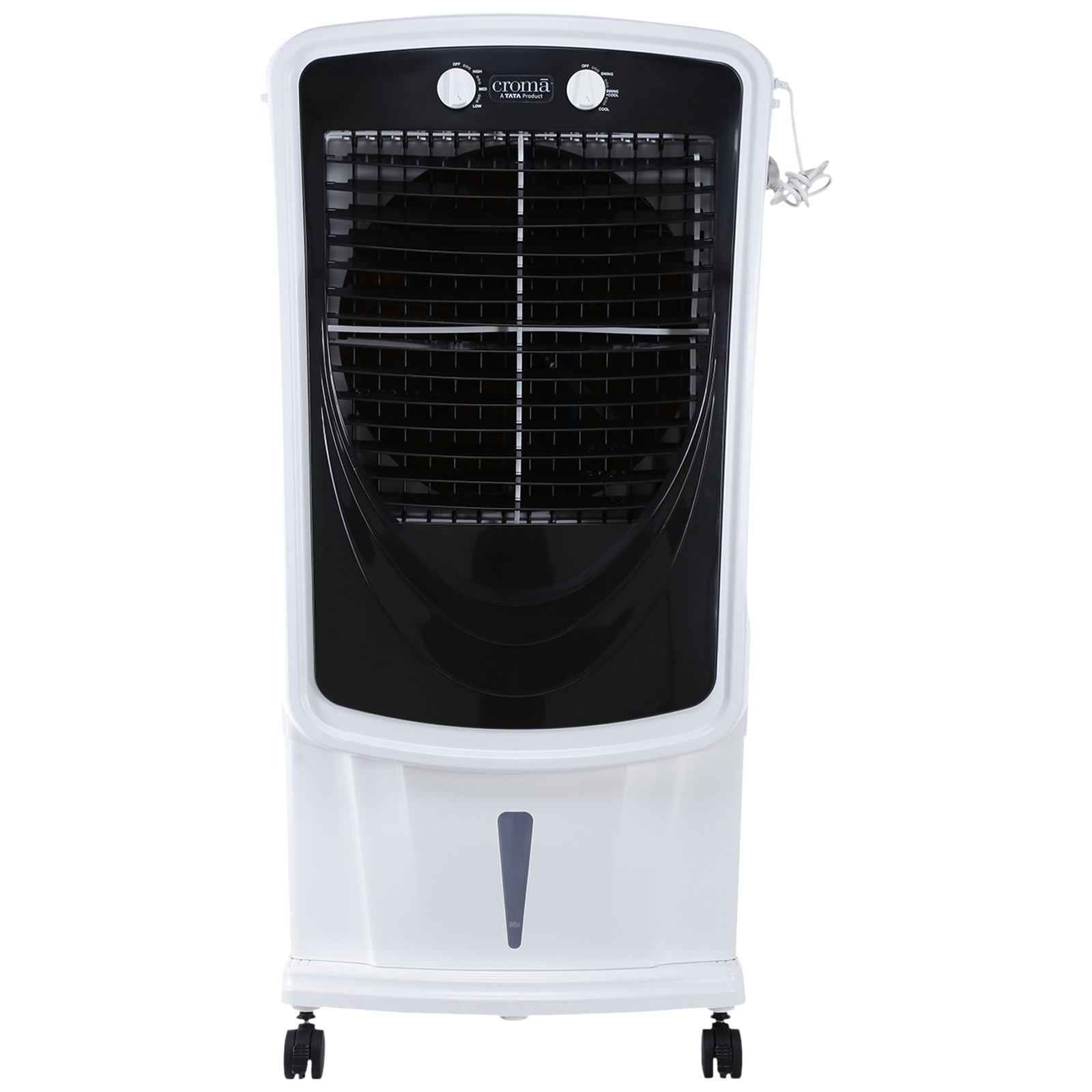 

Croma AZ75 75 Litres Desert Air Cooler with Inverter Compatible (Evaporative Cooling Technology, White & Black), White and grey