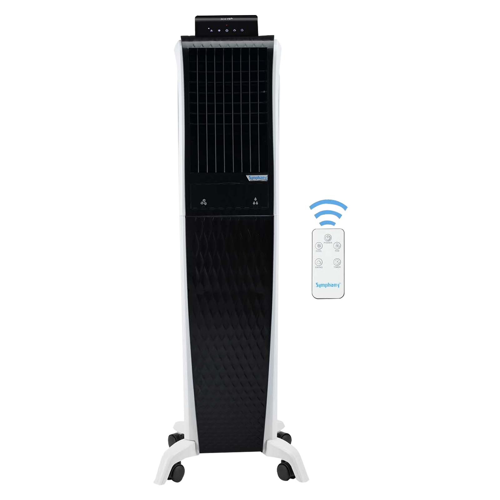 Symphony Diet 3D 55i+ 55 Litres Room Air Cooler with Magnetic Remote (SMPS Technology, Black)