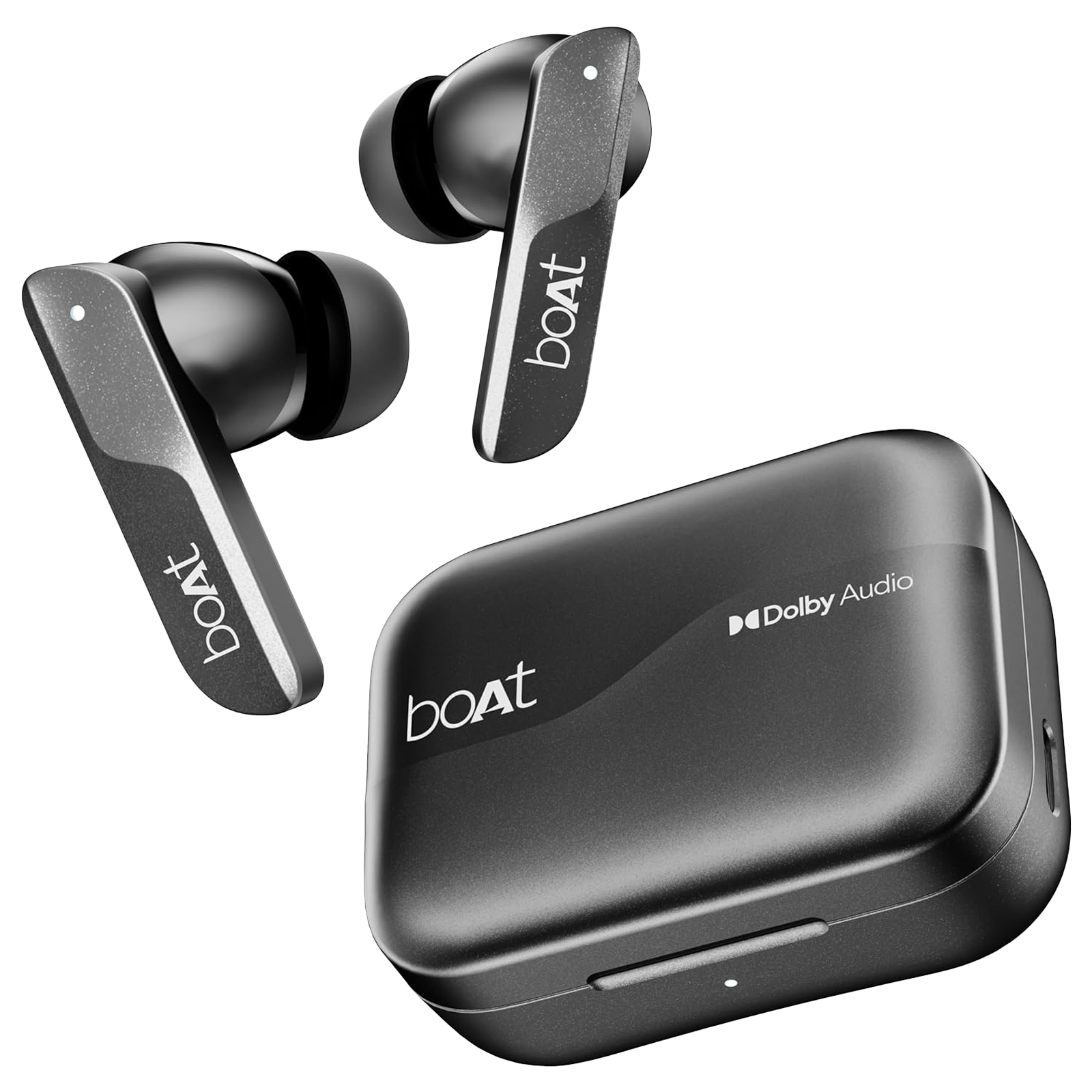 boAt Airdopes 800 TWS Earbuds with Environmental Noise Cancellation (IPX5 Water Resistant, ASAP Charge, Interstellar Black)