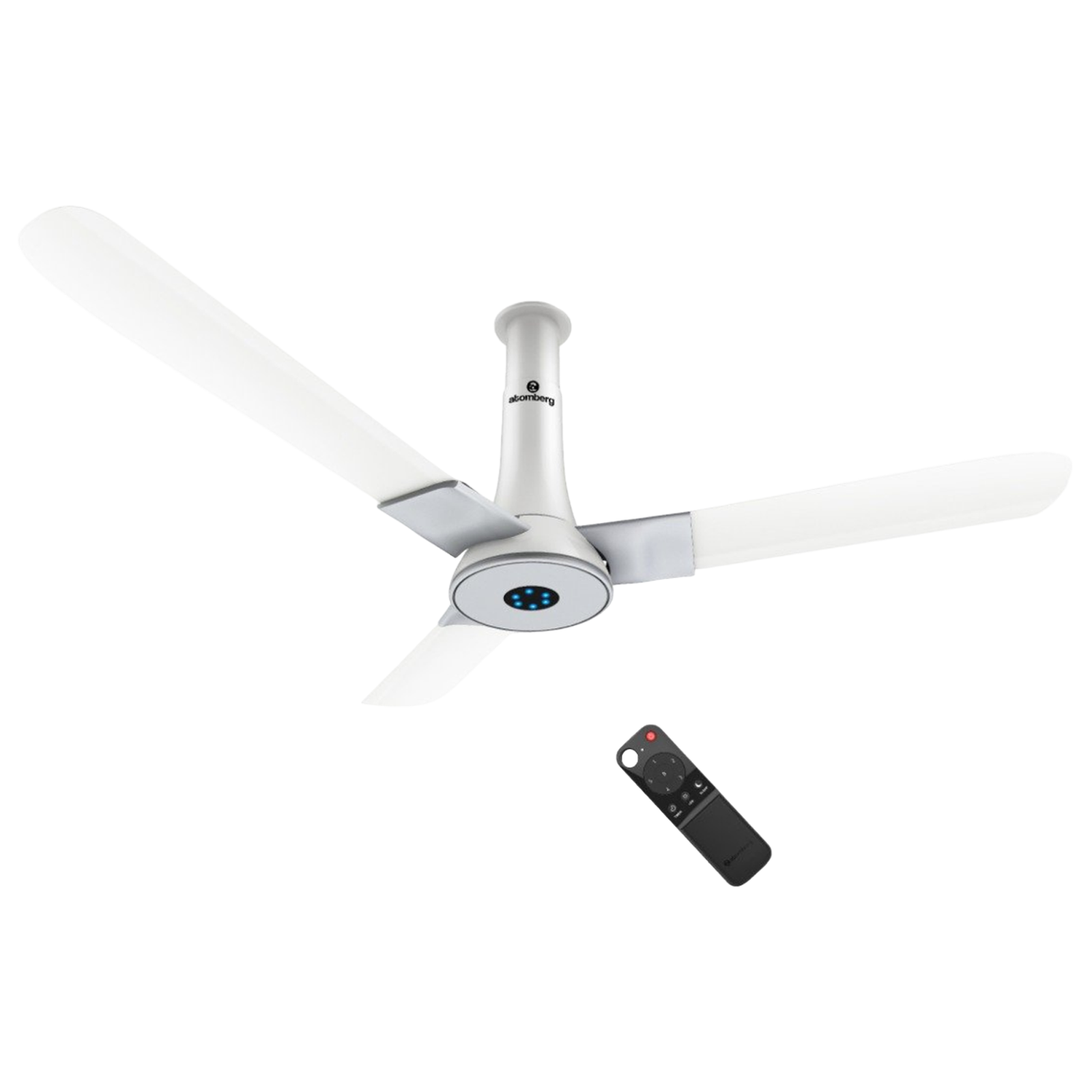 atomberg Studio Smart Plus 5 Star 1200mm 3 Blade BLDC Motor Smart Ceiling Fan with Remote (Boost Mode, Marble White)