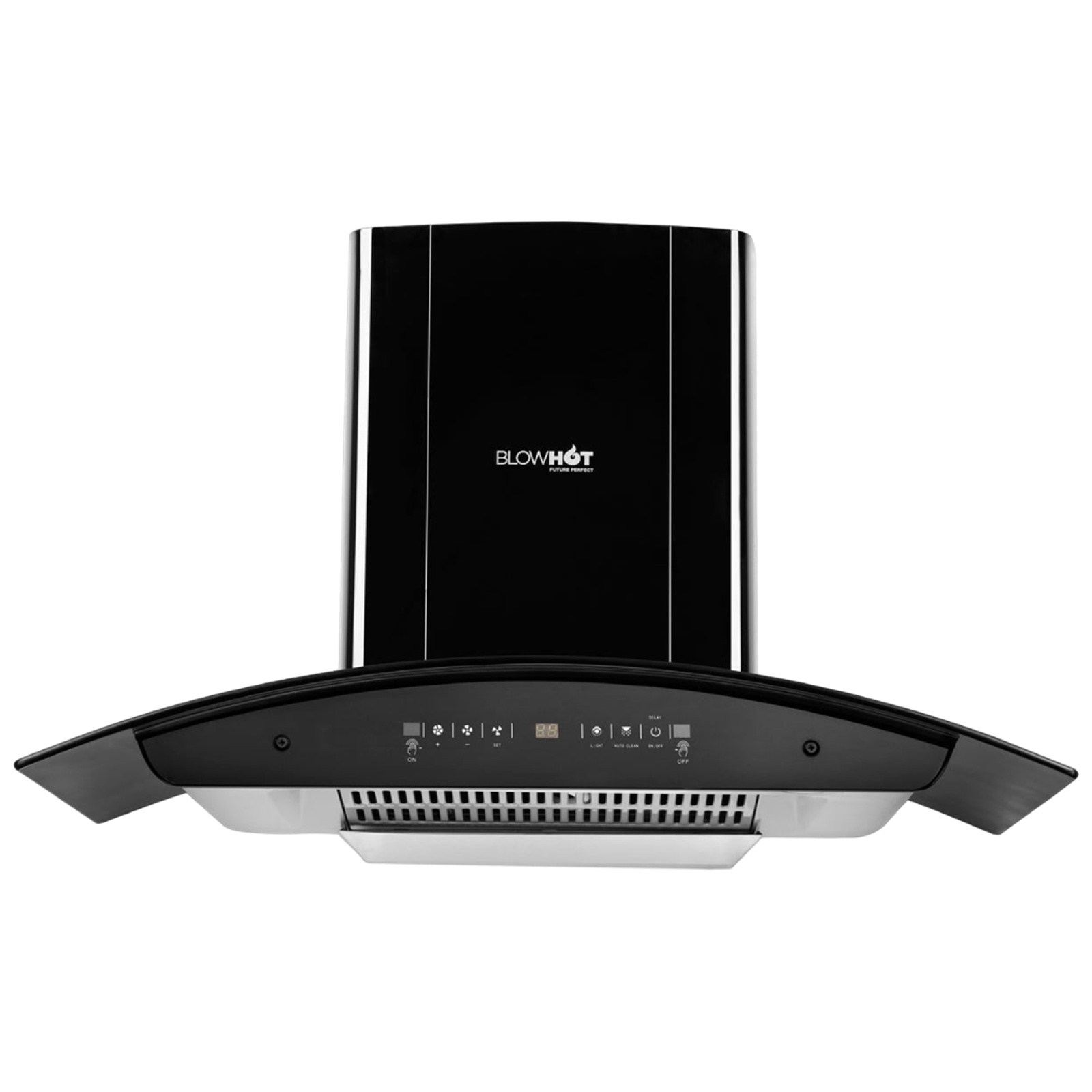 BLOWHOT Erica Tac MS Plus 90cm 1450m?/hr  Auto Clean Wall Mounted Chimney with Motion Sensor (Black)