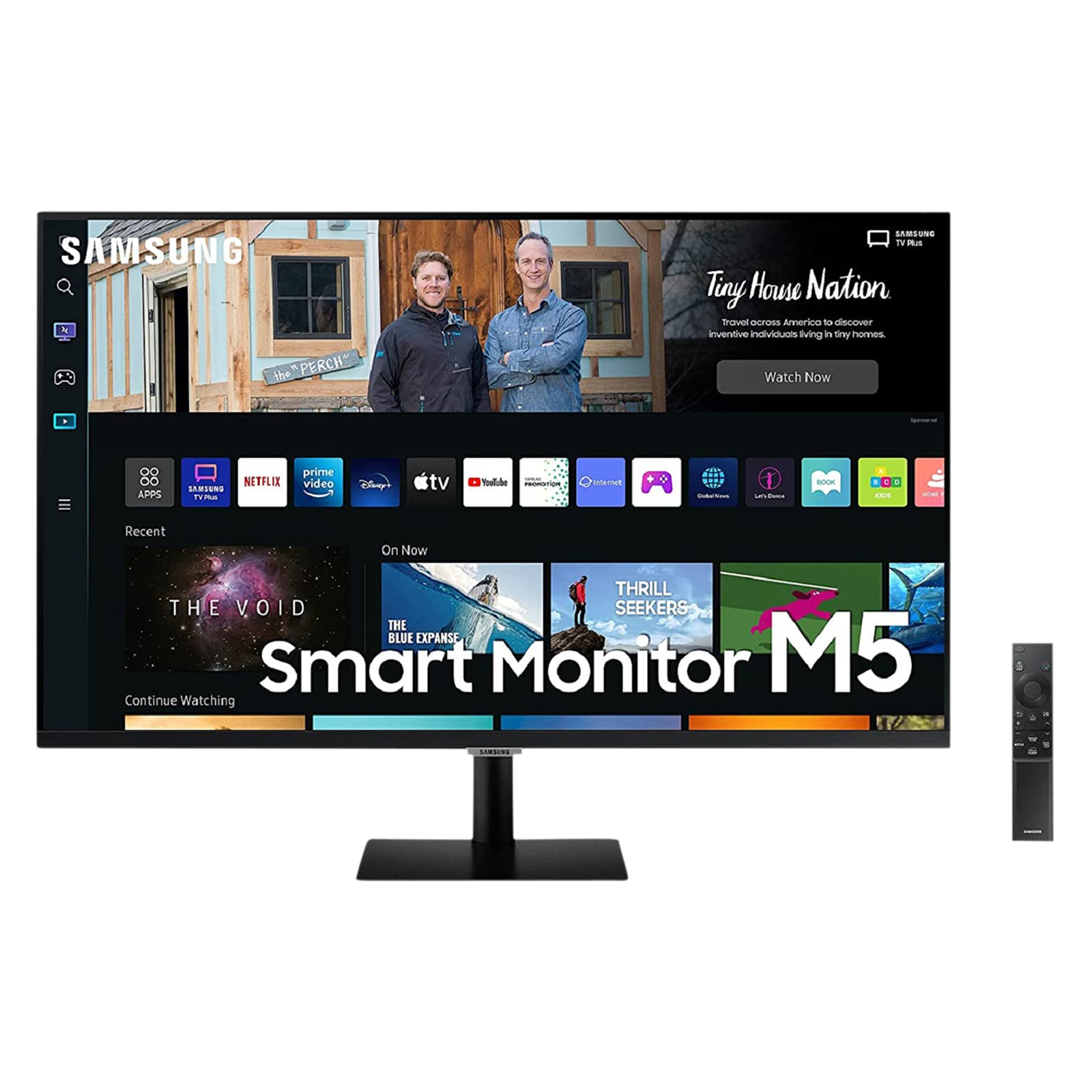 SAMSUNG M5 68.6 cm (27 inch) Full HD VA Panel LED Ultra Wide Smart Monitor with Smart TV Experience