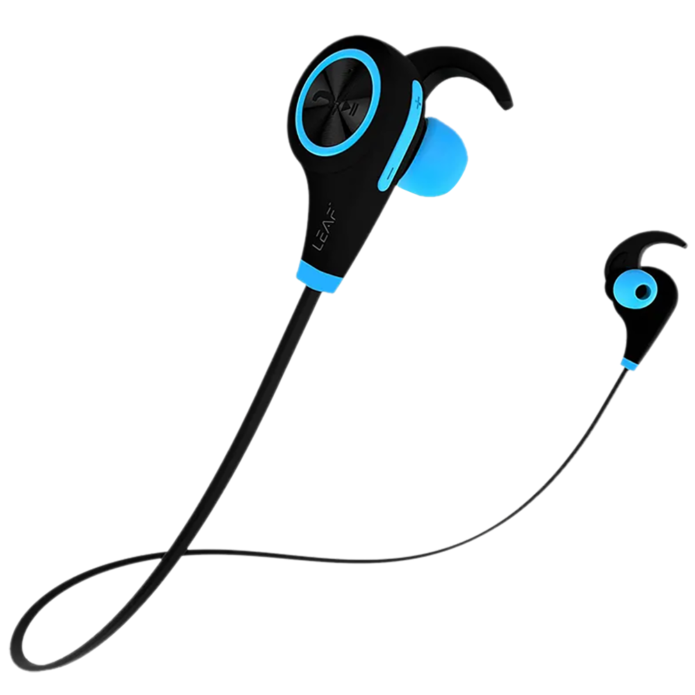 LEAF Ear Deep Bass Bluetooth Earphones (Cool Blue)