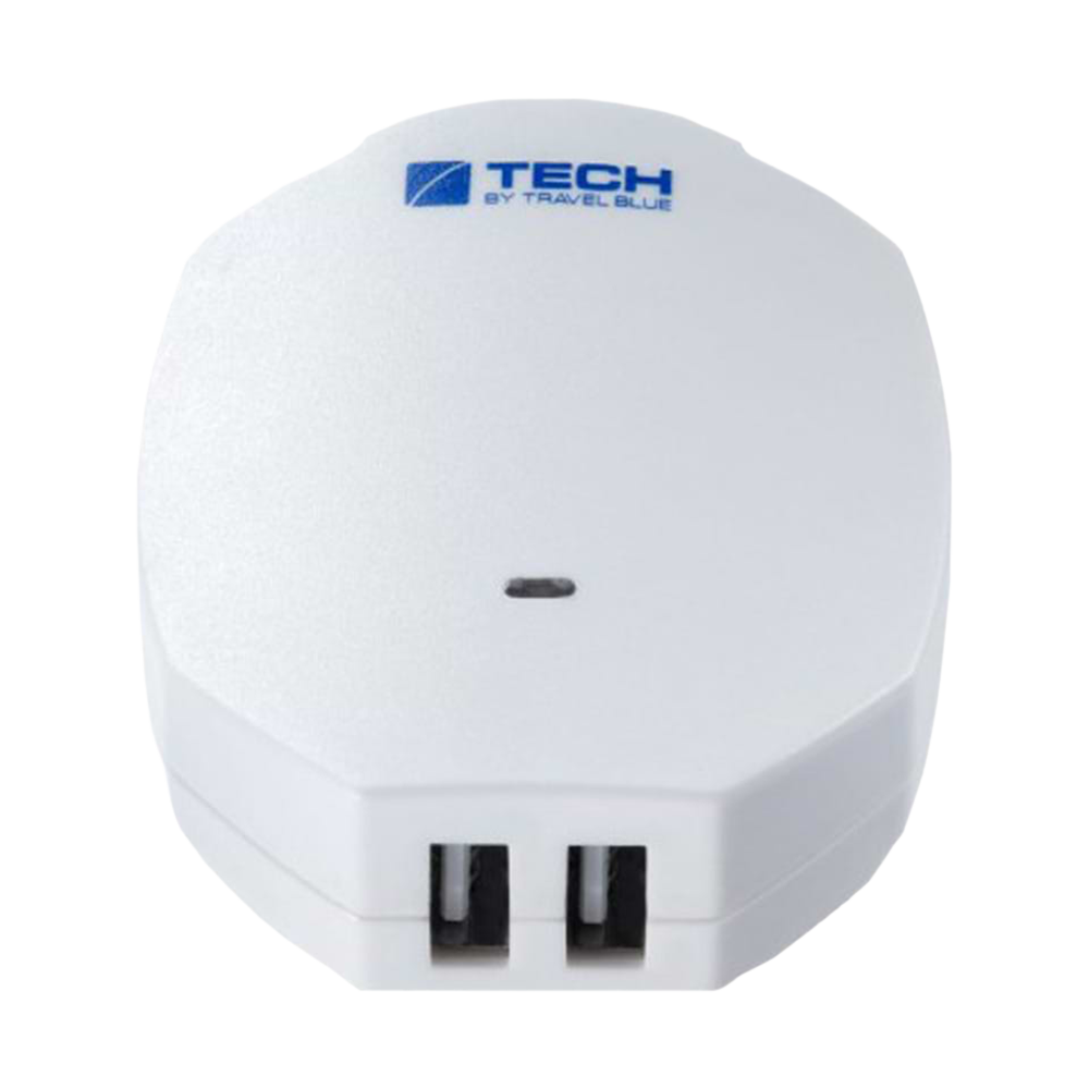 TRAVEL BLUE 2.1 Amp Dual USB Wall Charger (965, White)