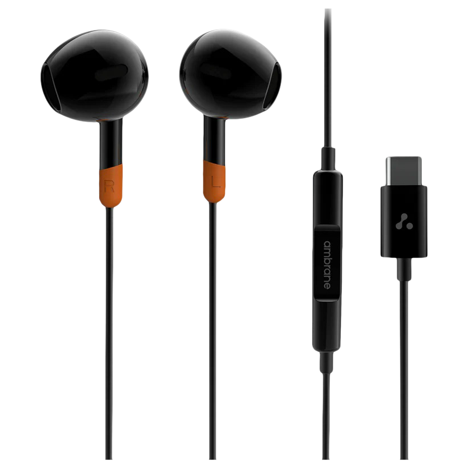 ambrane Beats T02 Wired Earphone with Mic (In Ear, Black)