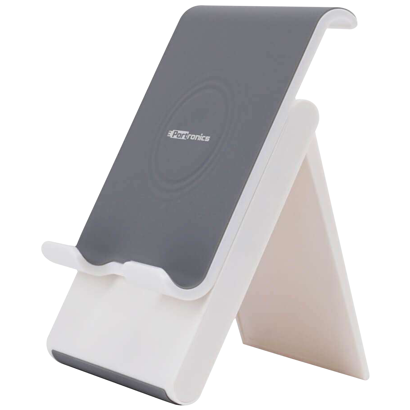 PORTRONICS Paddie Mobile Holder For Mobile & Tablet (Angle Adjustable, POR 1034, White)