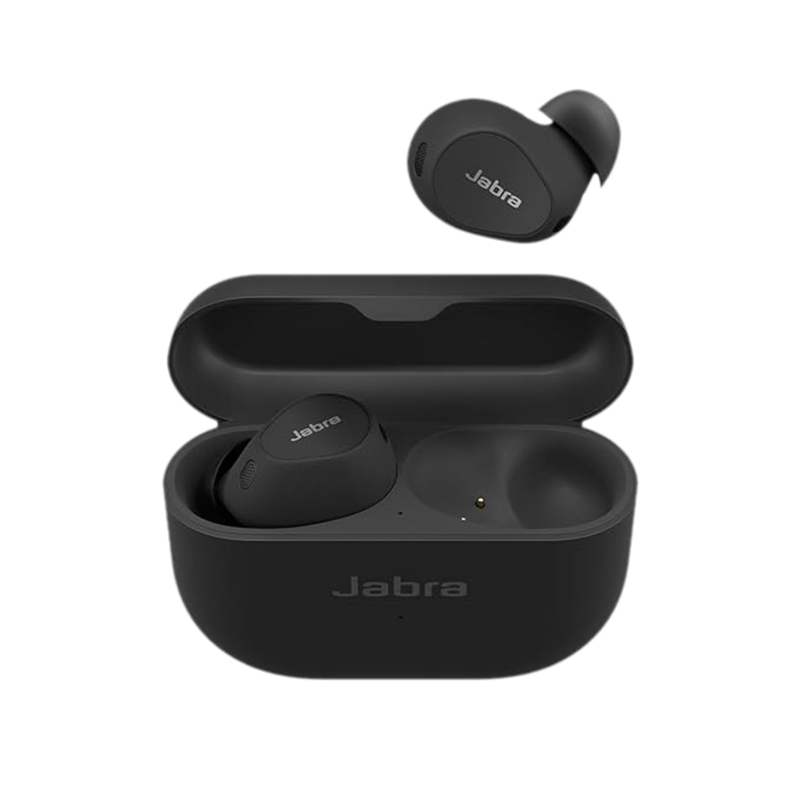 Jabra Elite 10 TWS Earbuds with Active Noise Cancellation (IP54 Water Resistant, Fast Charging, Matte Black)