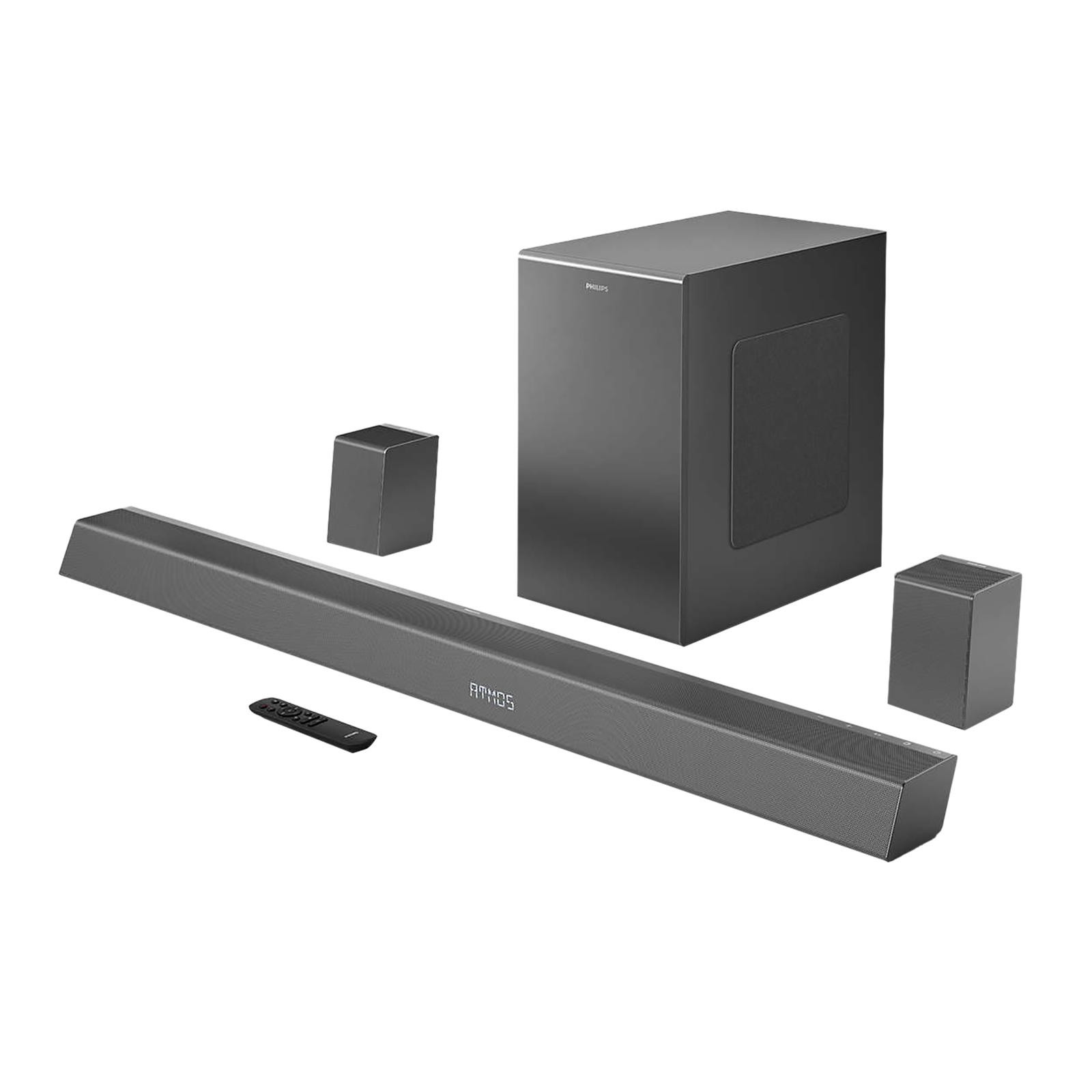 PHILIPS 780W Bluetooth Soundbar with Remote (Dolby Atmos, 5.1.2 Channel, Black)