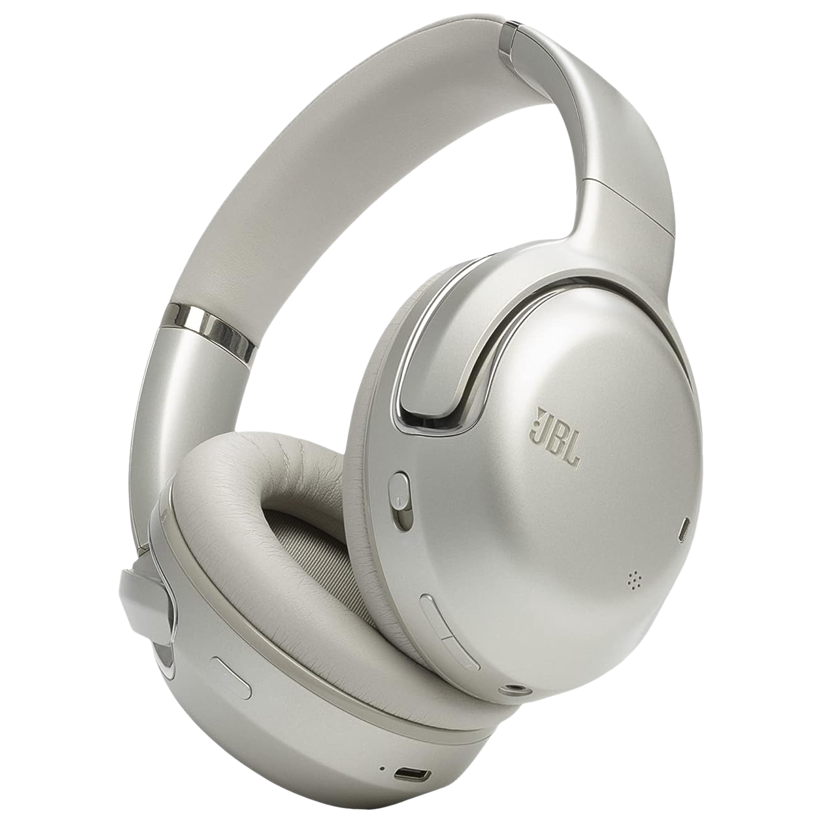 JBL Tour One M2 Bluetooth Headphone with Mic (Upto 50 Hours Playback, Over Ear, Champagne Gold)