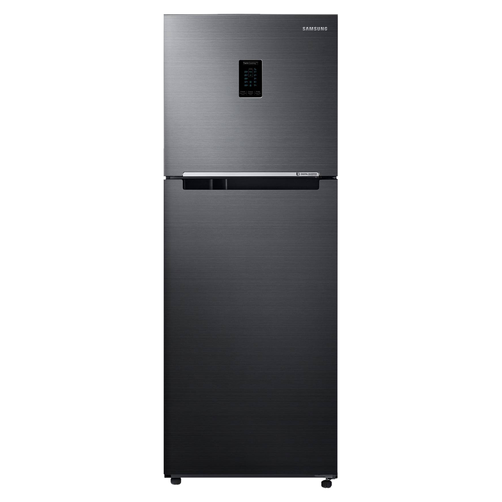 

SAMSUNG 301 Litres 2 Star Frost Free Double Door Convertible Refrigerator with Deodorizing Filter (RT34C4522BX/HL, Luxe Black)
