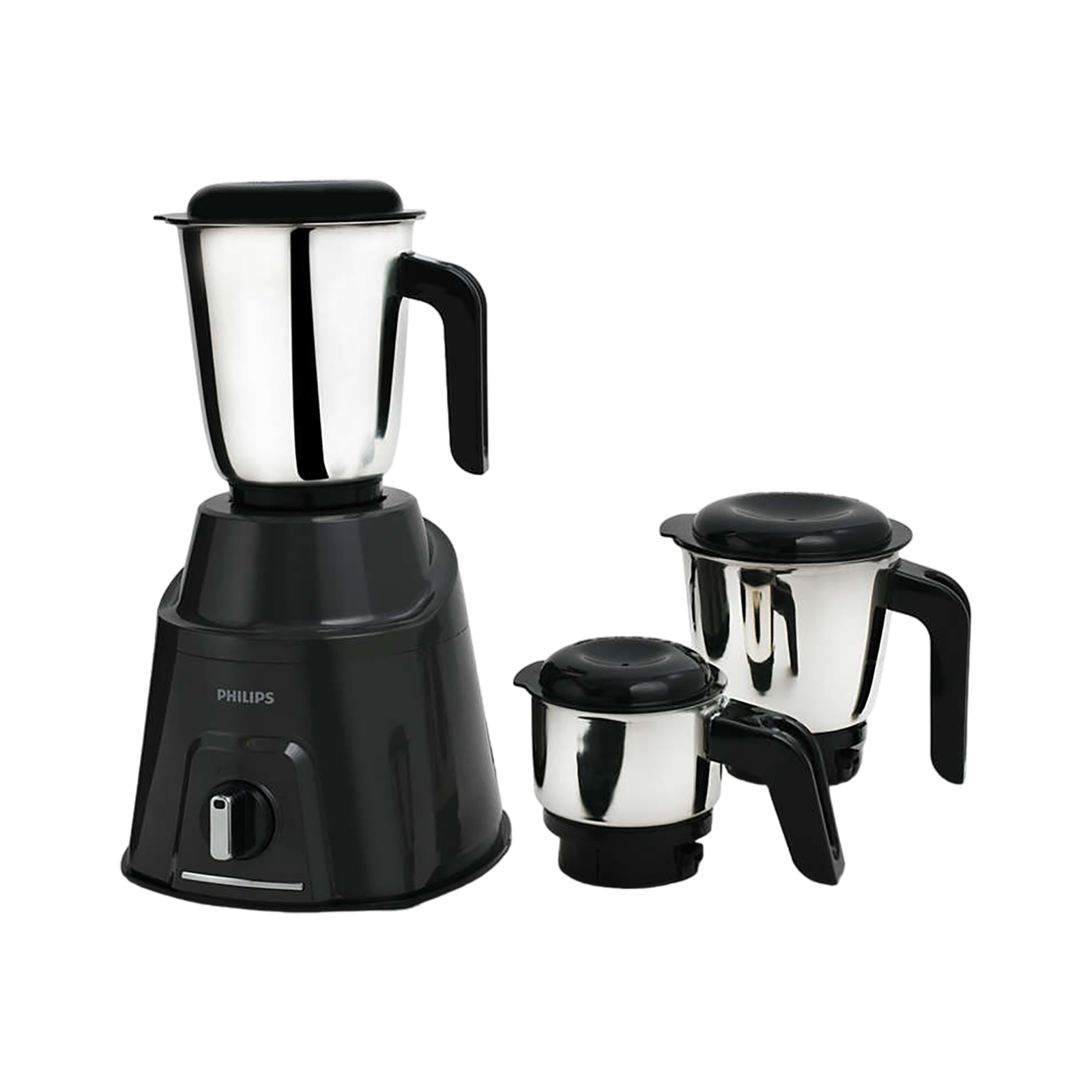 

PHILIPS Viva Collection 750 Watt 3 Jars Mixer Grinder (19000 RPM, Hands-free Operation, Cashmere Grey/Bold Black)