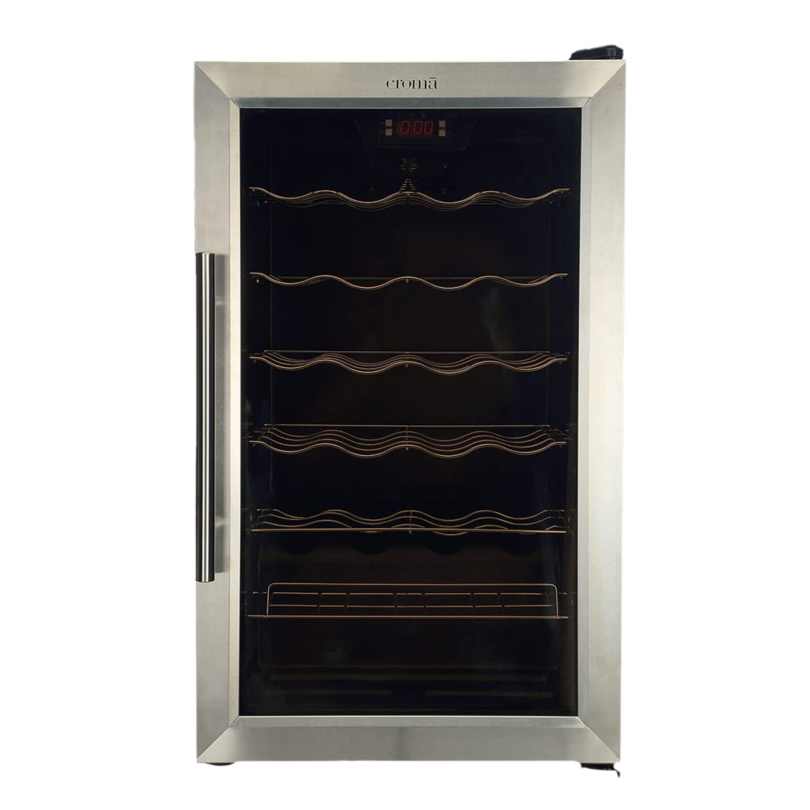 

Croma 66 Litres 22 Bottles Wine Cooler (Mechanical Temperature Control, CRAR2017, Black)