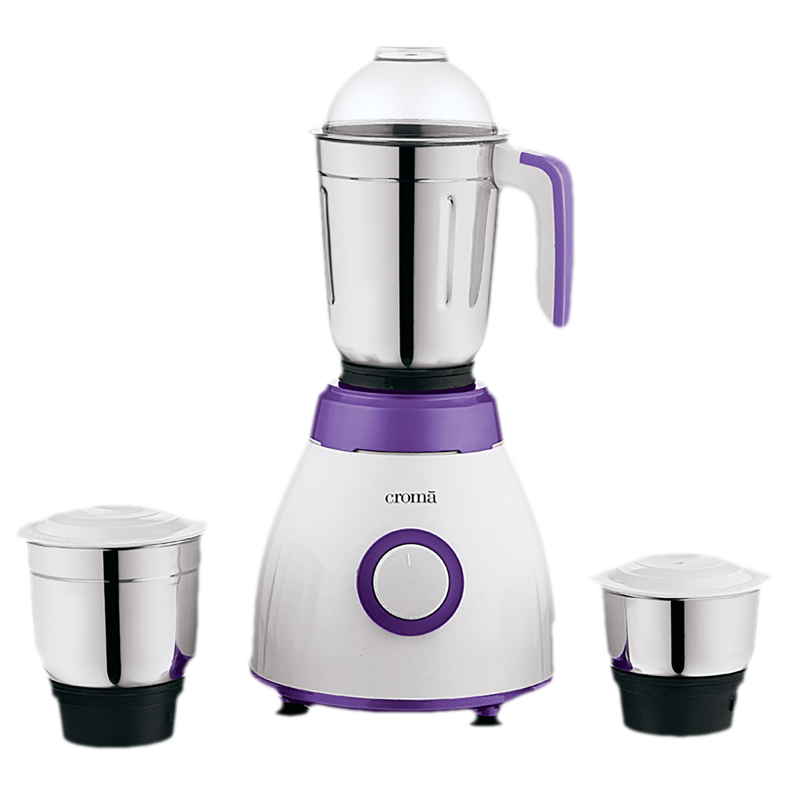 

Croma 500 Watt 3 Jars Mixer Grinder (Rust Resistant, White/Purple)