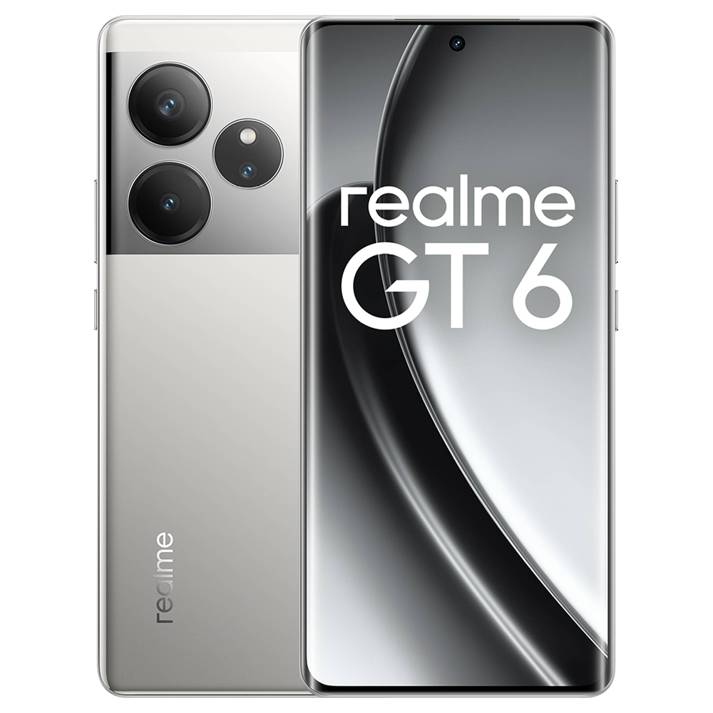 realme GT 6 5G (8GB RAM, 256GB, Fluid Silver)