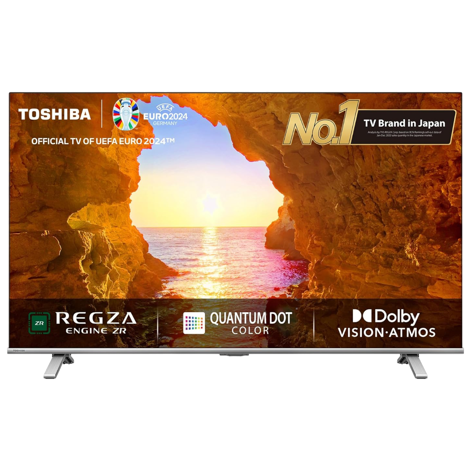 TOSHIBA C450 139 cm (55 inch) 4K Ultra HD QLED VIDAA TV with Dolby Vision and Dolby Atmos