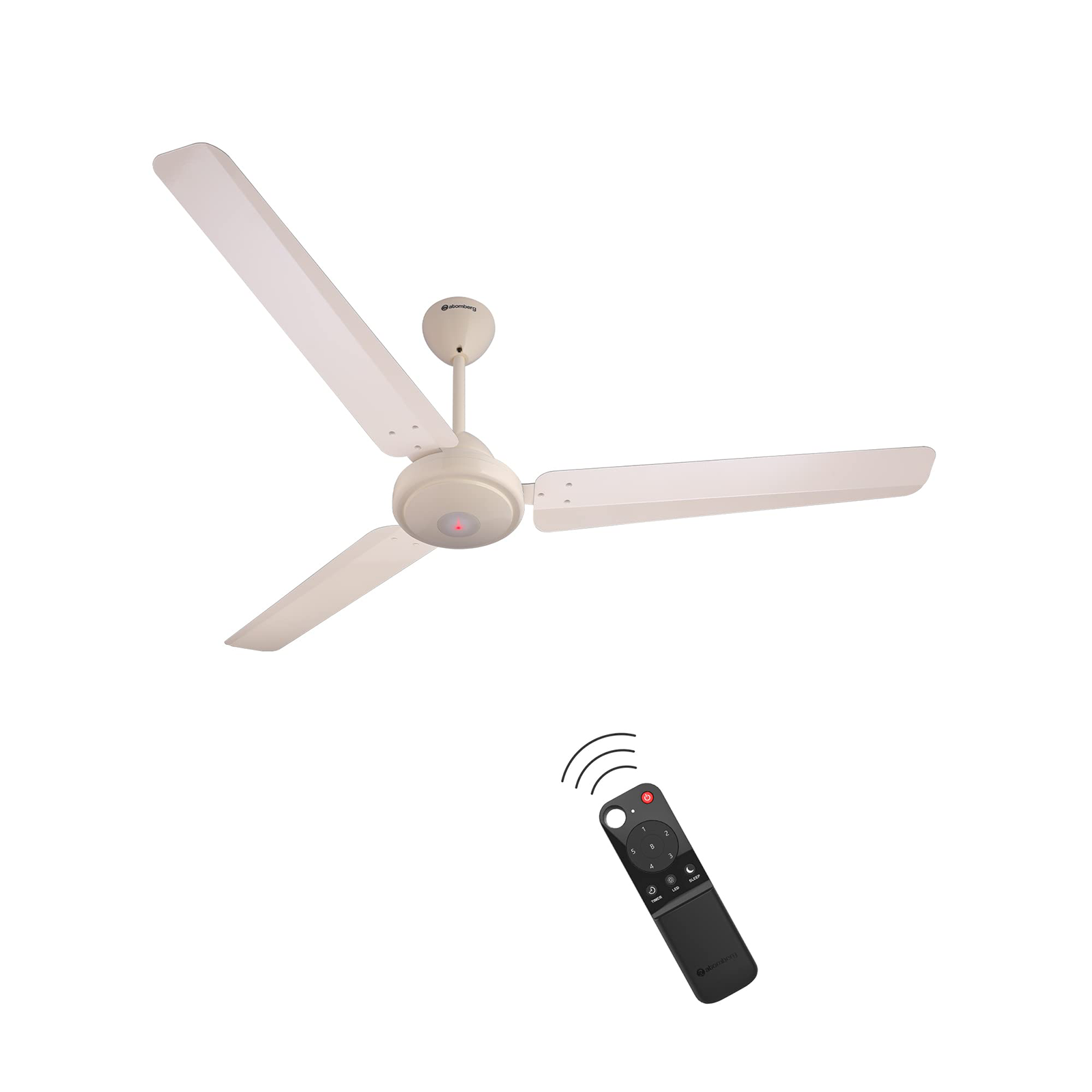 atomberg Efficio 5 Star 1400mm 3 Blade BLDC Motor Ceiling Fan with Remote (LED Indicator, Ivory)