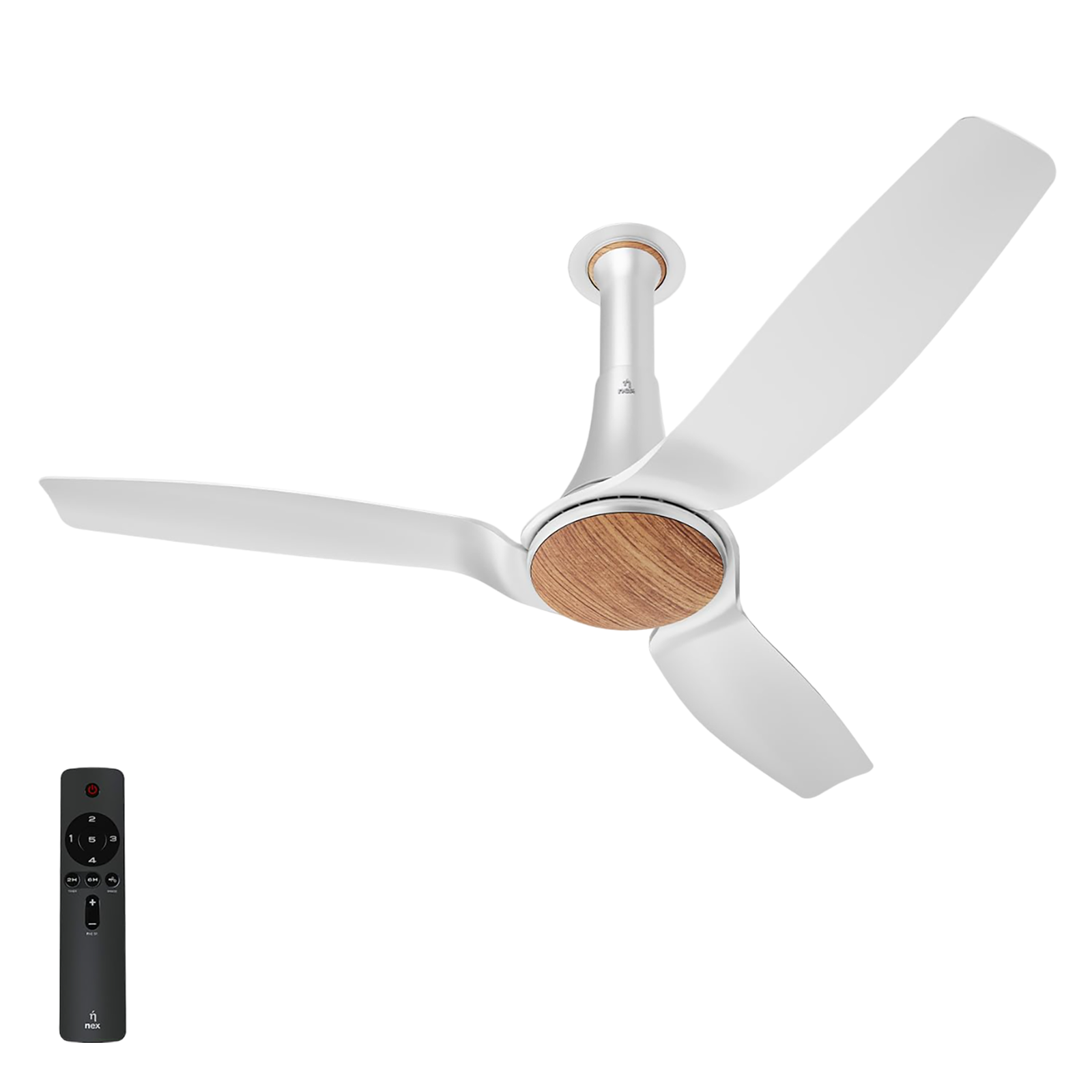 

nex Dryft A90 5 Star 1200mm 3 Blade BLDC Motor Ceiling Fan with Remote (Dust Resistant, Classic White)