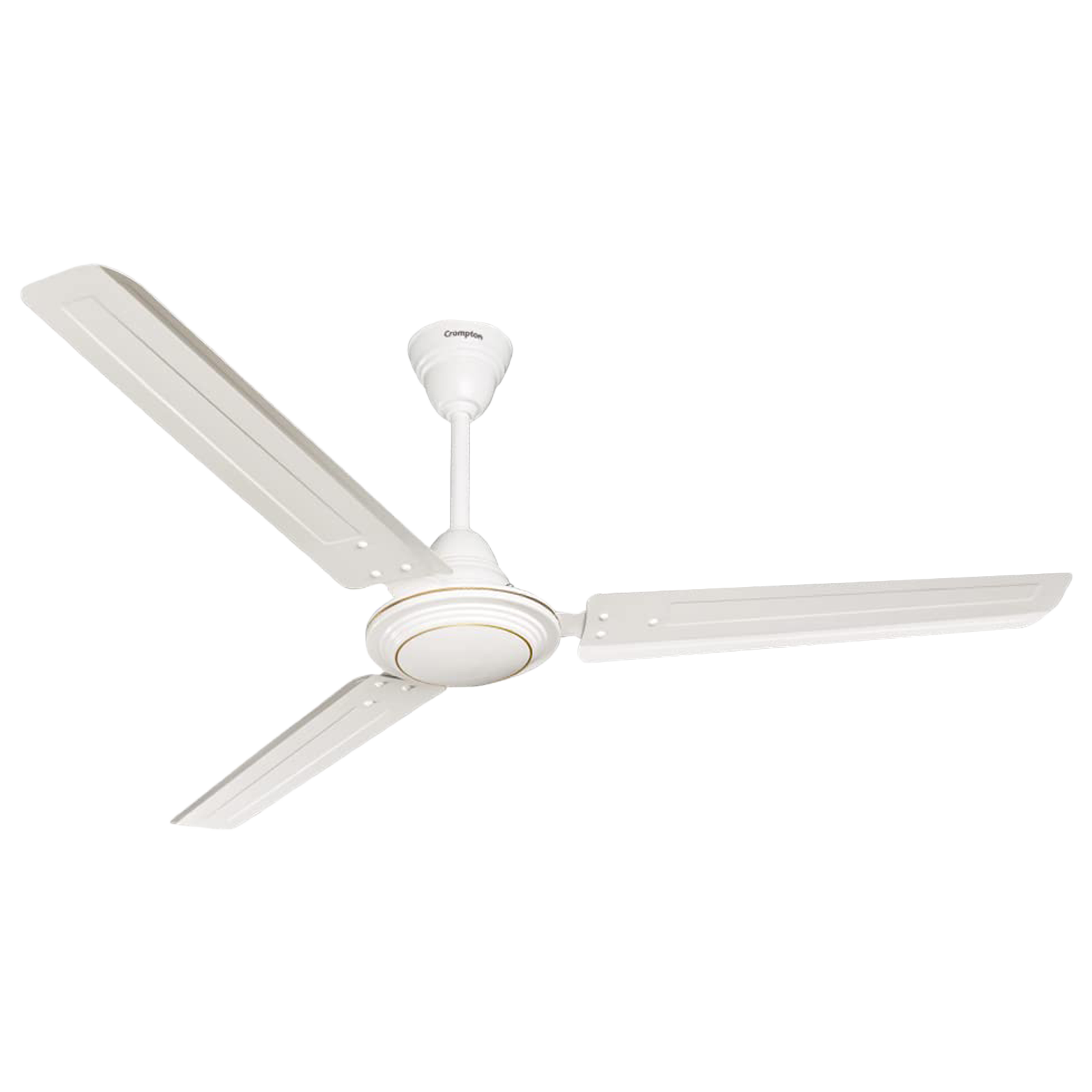 

Crompton Surebreeze Hill Briz 1 Star 1200mm 3 Blade Copper Motor Ceiling Fan (Inverter Technology, Opal White)