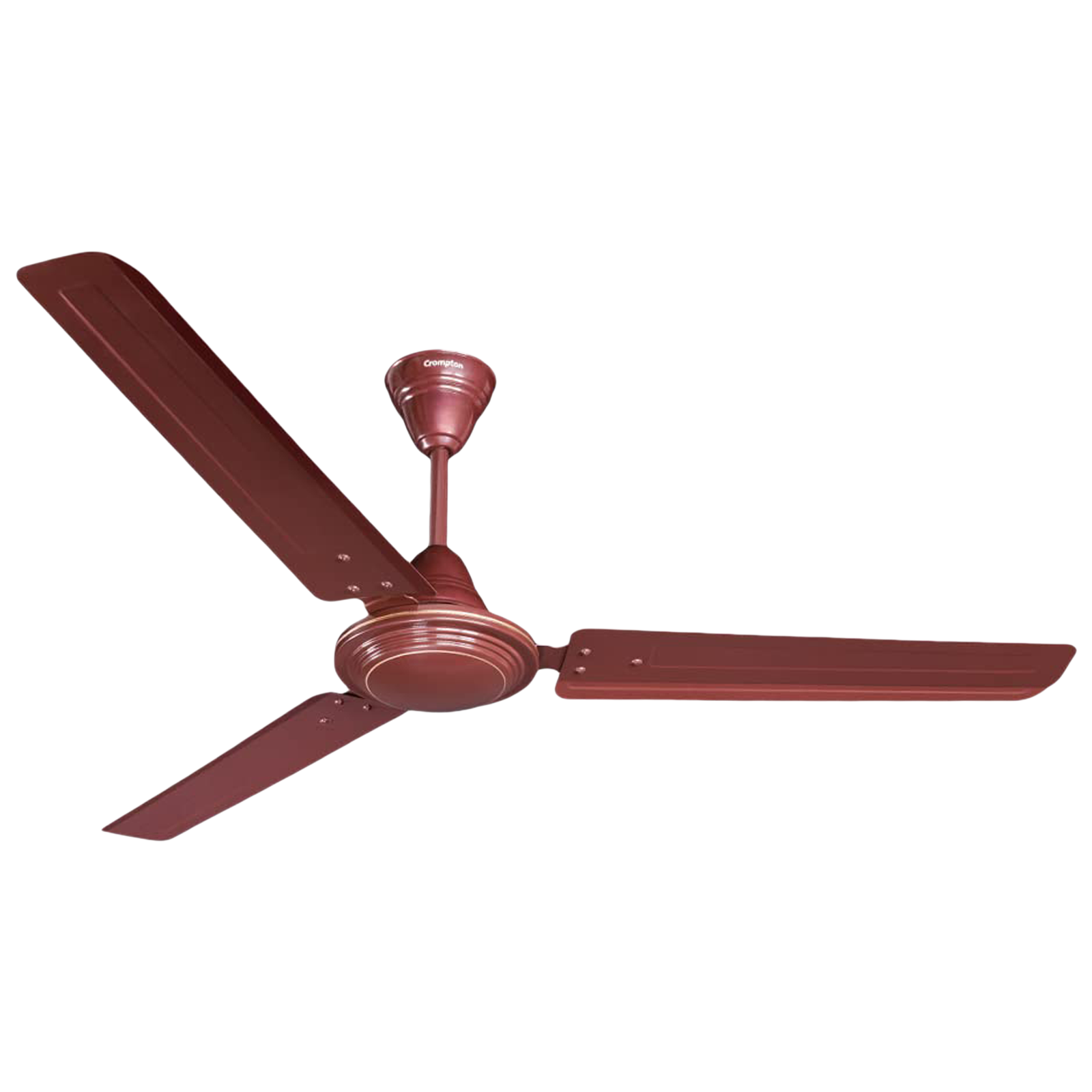 

Crompton Surebreeze Hill Briz 1 Star 1200mm 3 Blade Copper Motor Ceiling Fan (Inverter Technology, Brown)