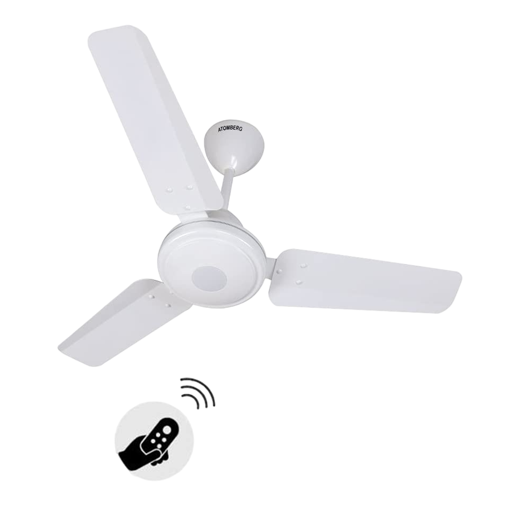 atomberg Efficio 5 Star 900mm 3 Blade BLDC Motor Ceiling Fan with Remote (LED Indicator, White)