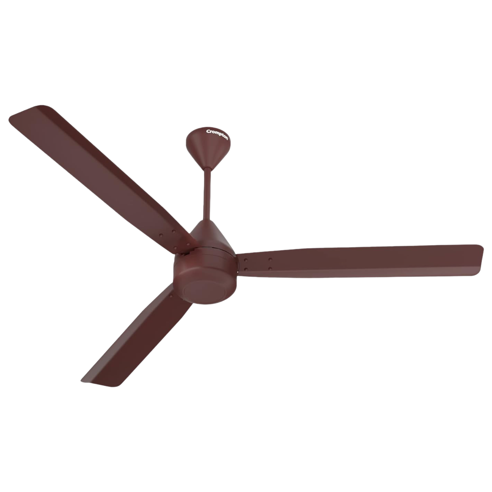 Crompton Energion Cromair 5 Star 1200mm 3 Blade BLDC Motor Ceiling Fan with Remote (Double Ball Bearing, Coffee Brown)