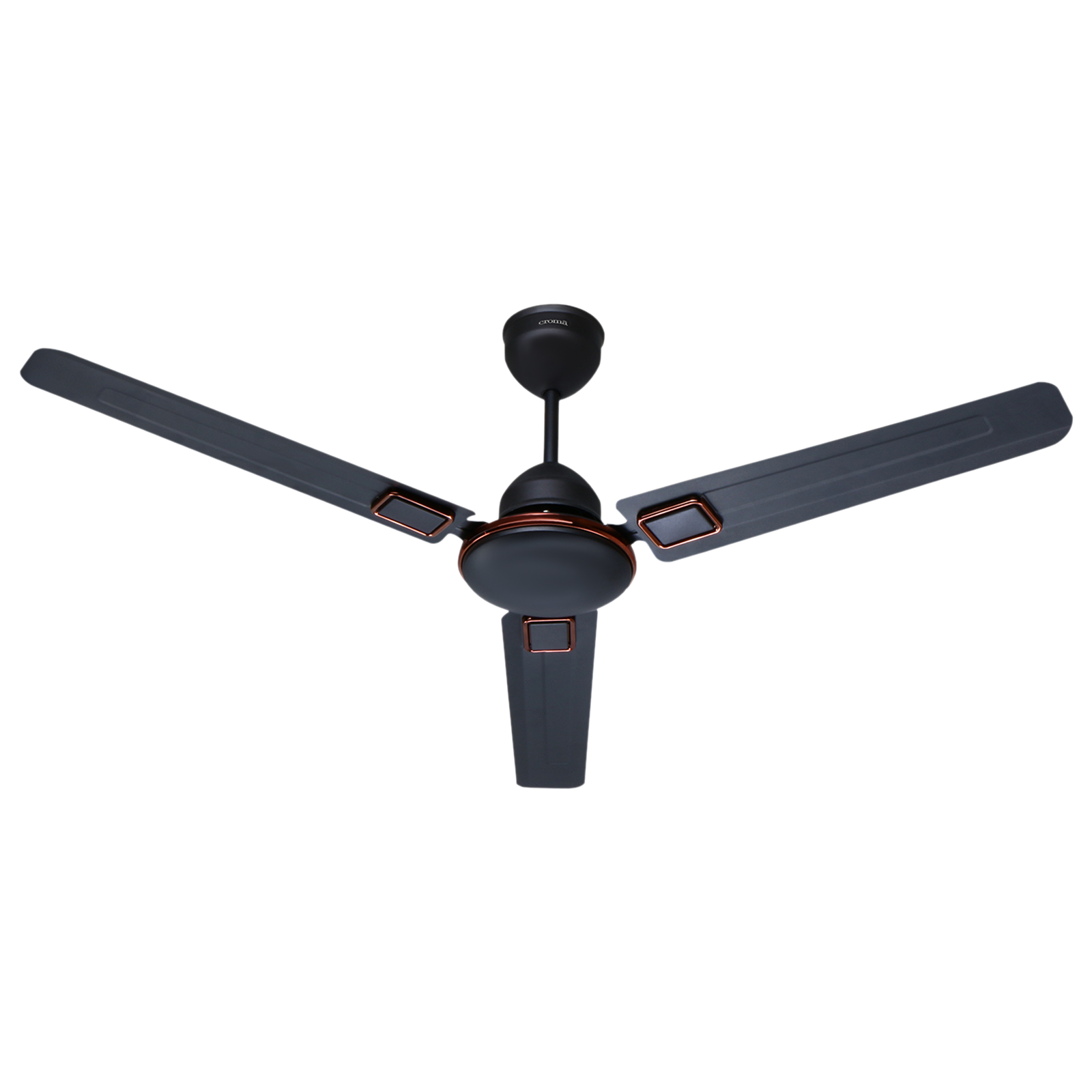 Croma AF2093 5 Star 1200mm 3 Blade BLDC Motor Ceiling Fan with Remote (Energy Efficient, Smoke Brown)